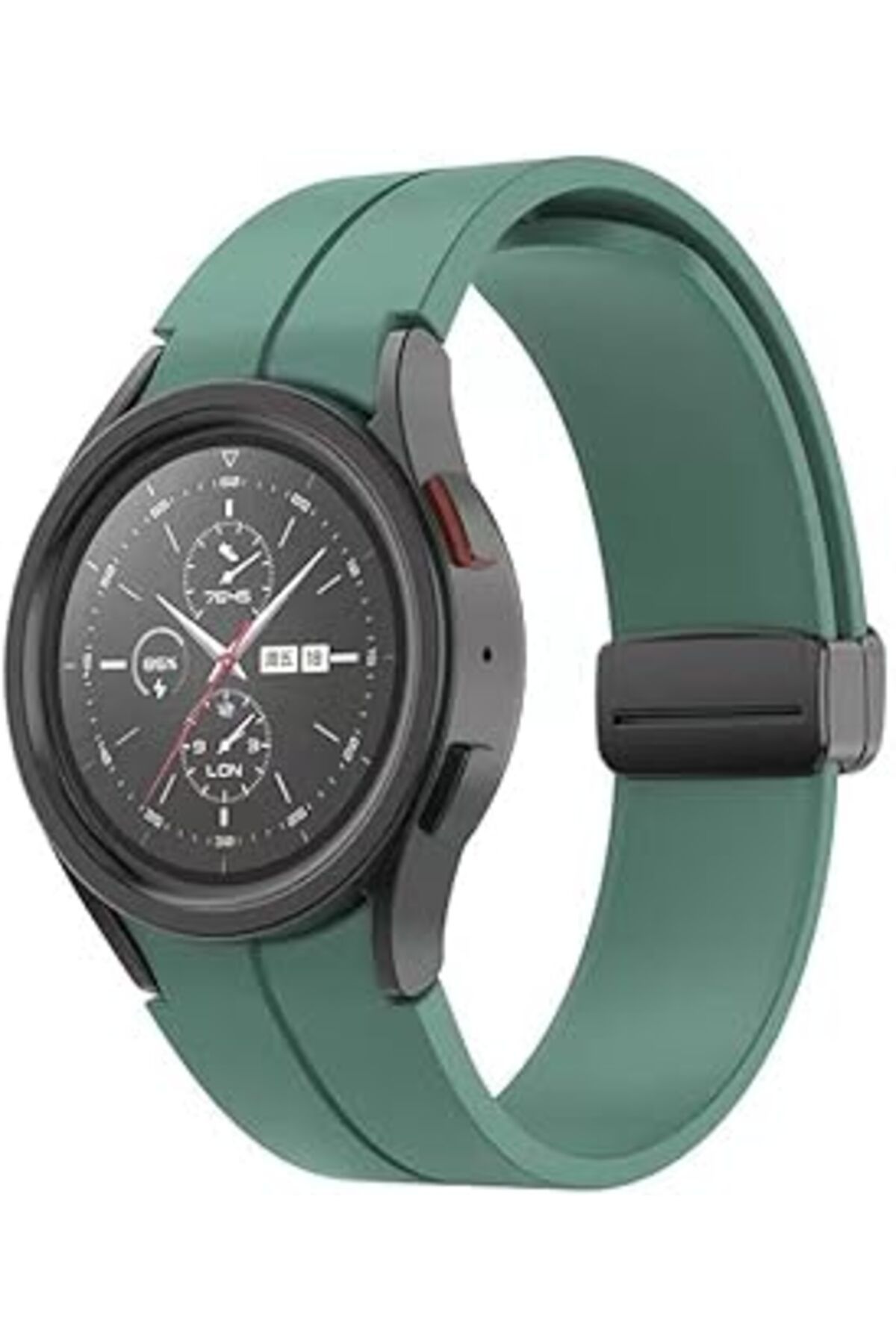 Hepta Collection Galaxy Watch 5 Pro Ile Uyumlu Kayış Katlanabilir Toka Single Line 44Mm Galaxy Watch 5 Pro Ile Uyuml