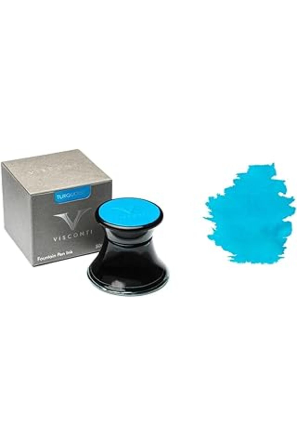 TBSProjects Luchiano Visconti Inkwell Turquoise 50Ml Ink202205 Hokka Yedek Mürekkep Turkuaz