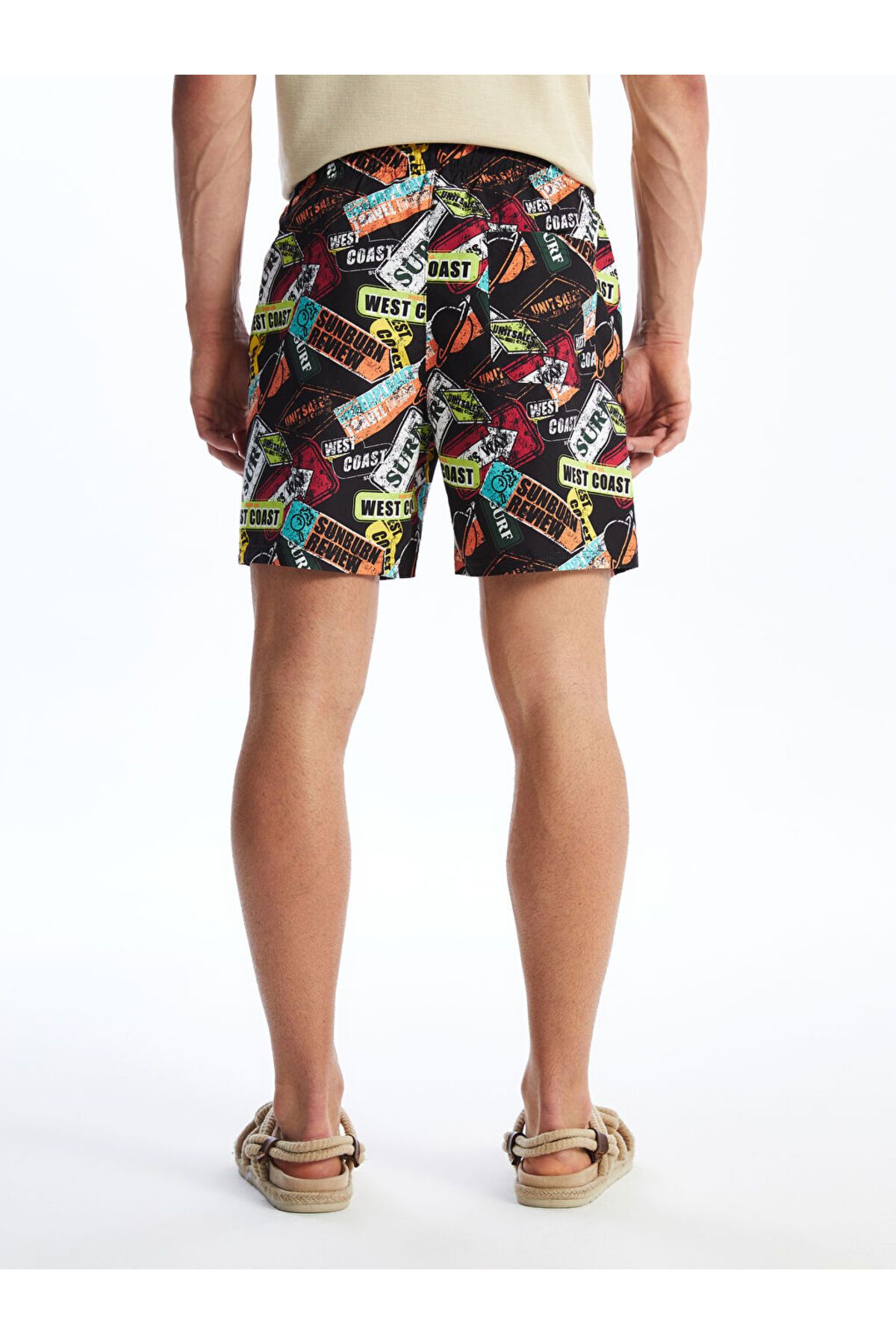 LC Waikiki-Lcw Short Size Patterned Men's Swim Shorts Fast Fashion 4