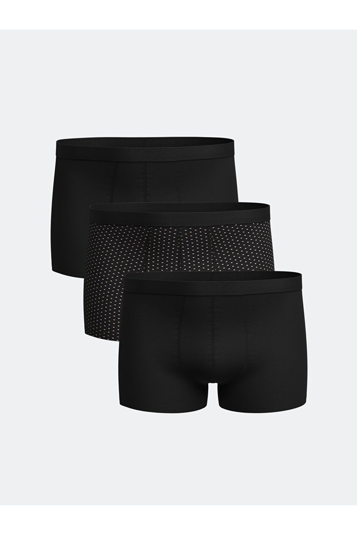 LC Waikiki LCW ECO Karişik Standart Kalıp Pamuklu Esnek Erkek Boxer 3'lü S5I819Z8NVY25