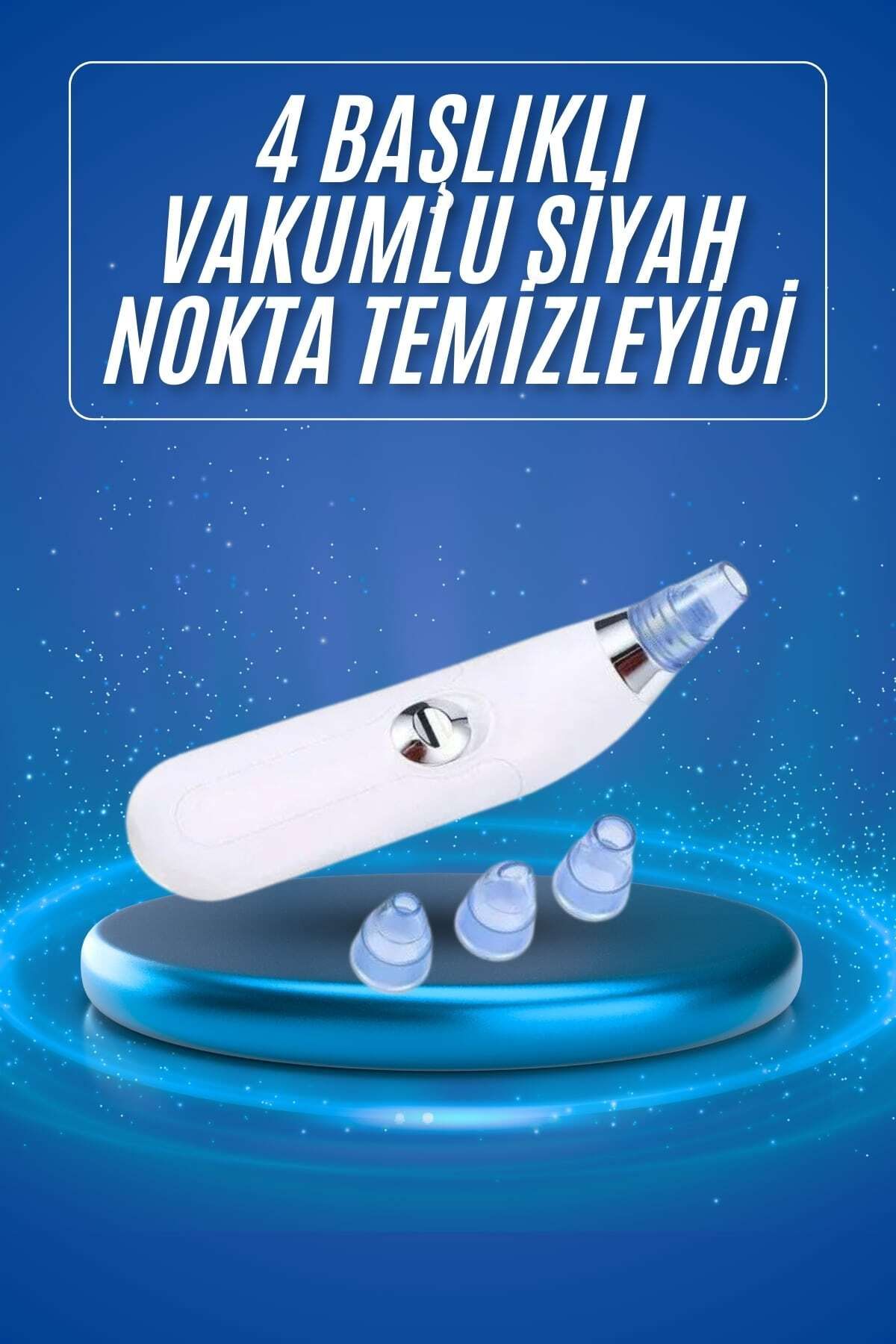 teknodayım Siyah Nokta Temizleme Cihazı 4 Başlıklı Vakumlu Pilli Ölü Deri Arındırma
