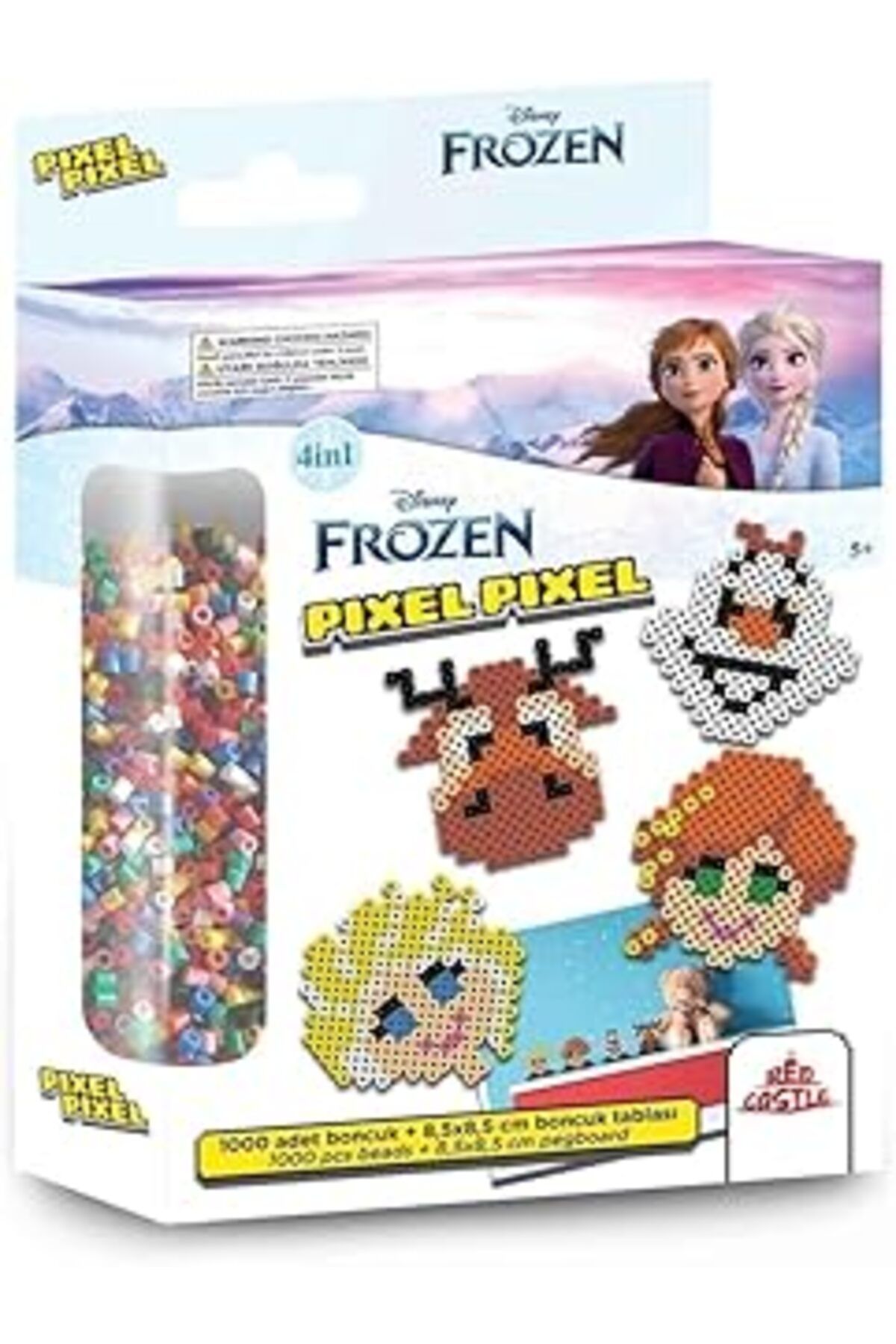 Mu Art Red Castle Boncuk Aktivite Ve Oyuncak Seti, Disney Frozen 1000 Ad. Renkli Bb16-01