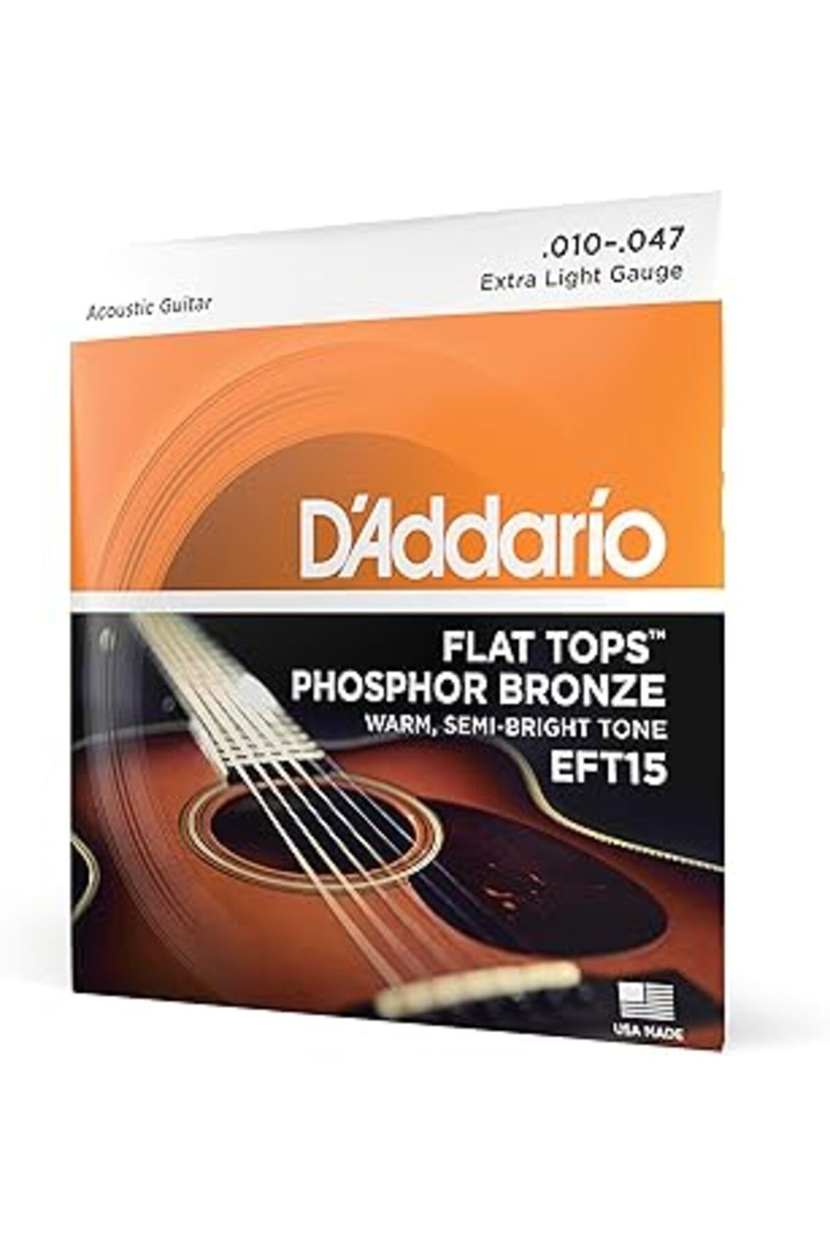 jupiter global bazaar D'Addario Eft15 Akustik Gitar Tel Seti, Flat Tops, Phosphor Bronze