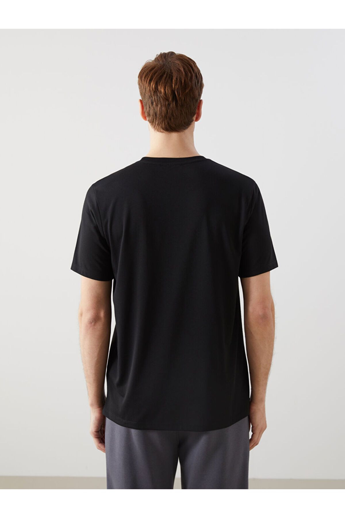 LC Waikiki-Tricou pentru bărbați din bumbac pieptănat cu mânecă scurtă cu decolteu LCW 4