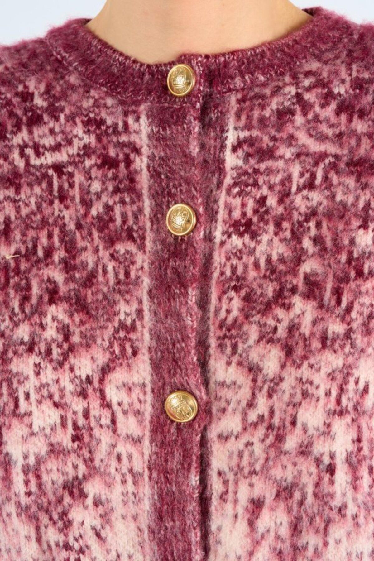 OzBeauty-Cardigan Rose Gold în două culori - Vanilie-Burgundy 2