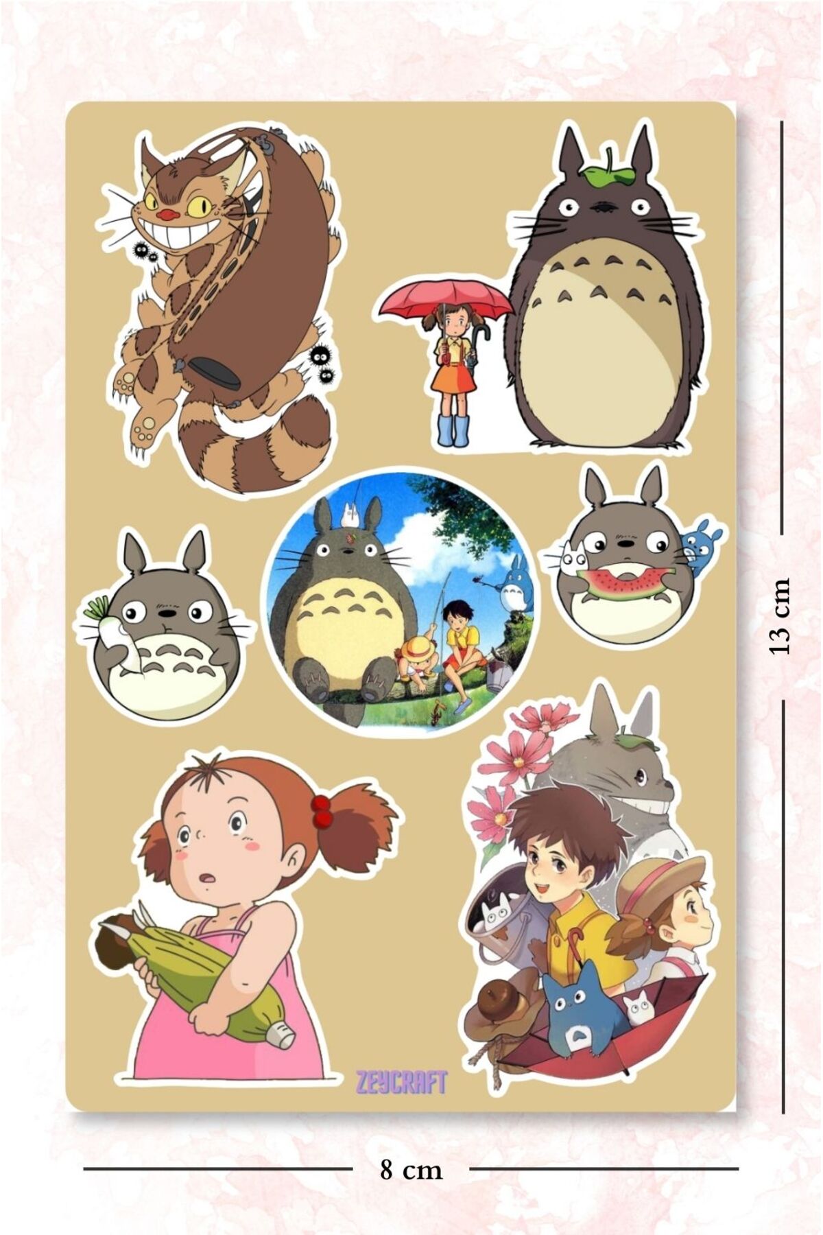 ZEY Komşum Totoro sticker seti 2-My Neighbor Totoro sticker