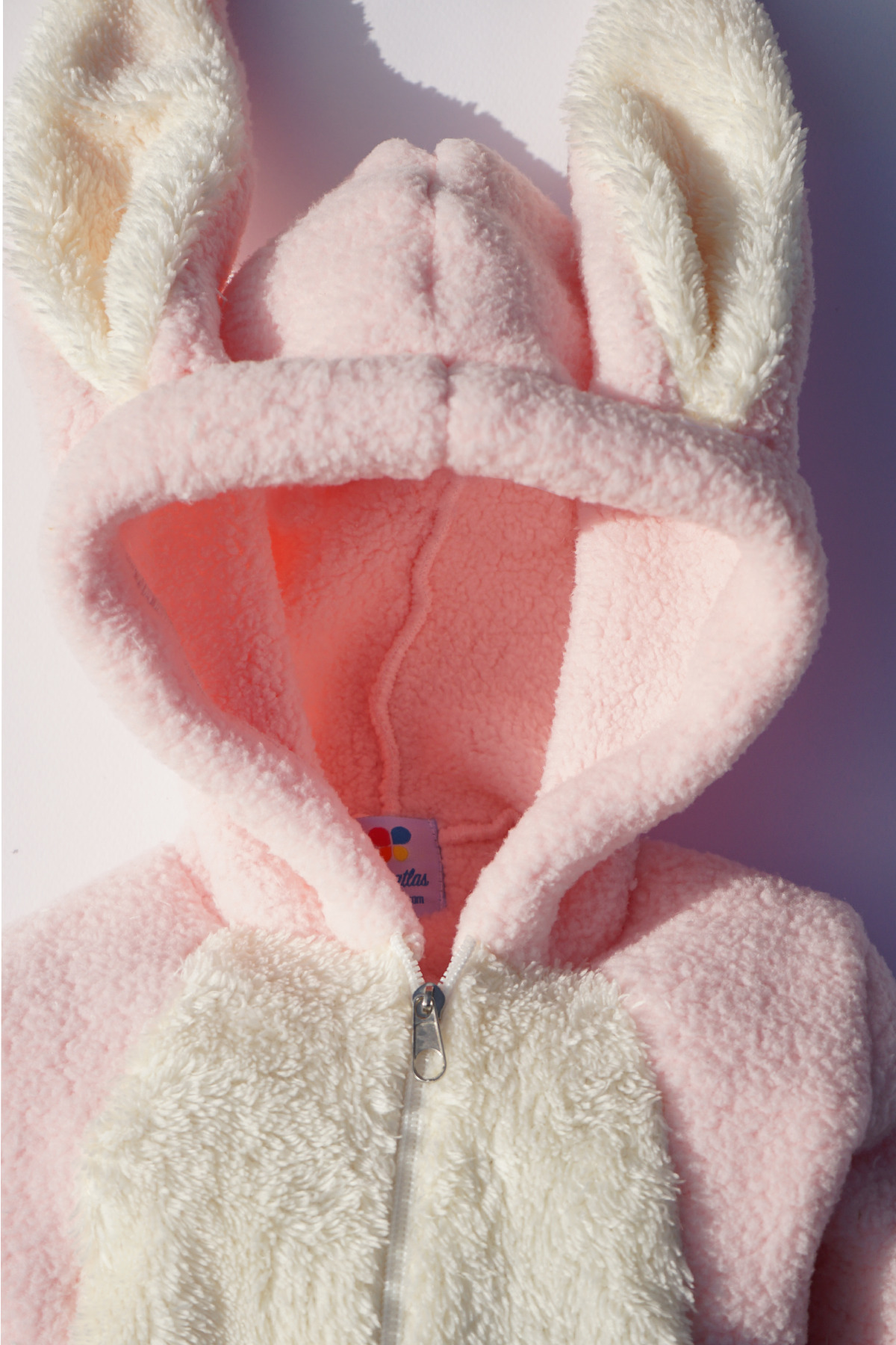 gumbuloy X İpek Atlas Kız Bebek Pembe Tavşan Tulum fotoğrafı 3 (önizleme)