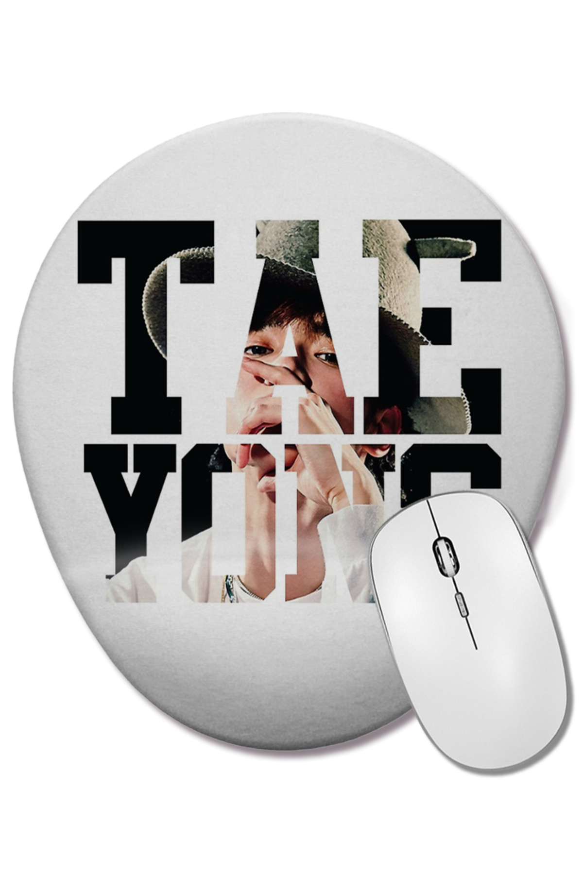 BASKI DÜNYASI-Nct 127 Taeyong Limitless Oval Mouse Pad with Wrist Support 1