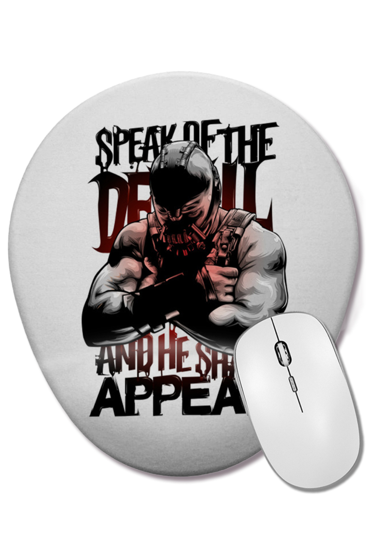 BASKI DÜNYASI-Bane Speak of the Devil Oval Mouse Pad with Wrist Support 1