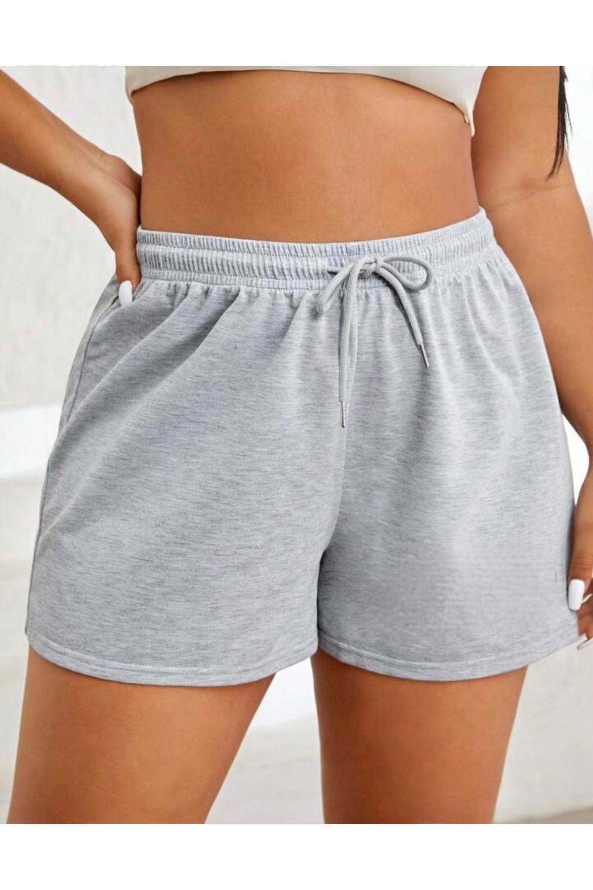 LACKH SORT GRİ UNISEX Yazlik Hizli Kuruyan Kumas, Cepli, Spor ve Günlük Kullanim için Ideal
