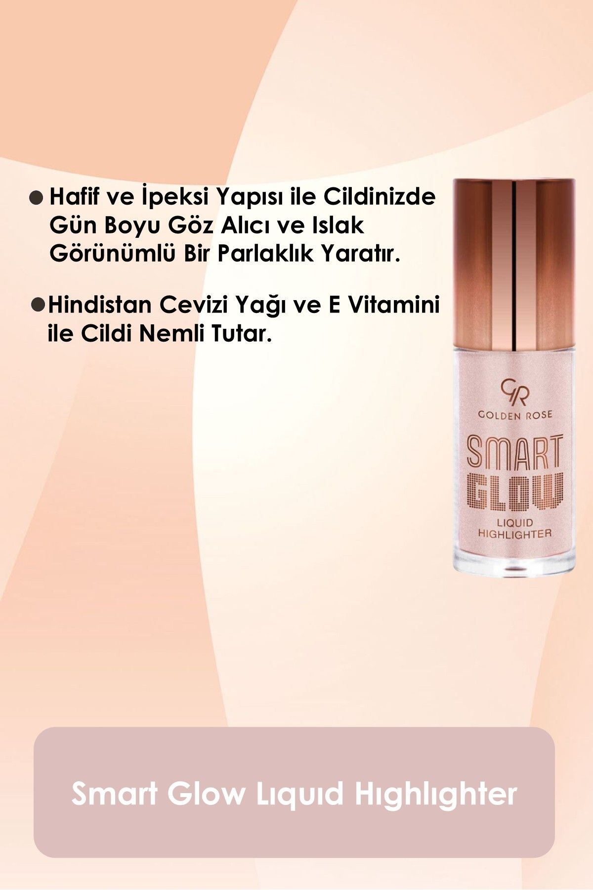 هایلایتر مایع Smart Glow شماره: 201 - Liquid Illuminator - 8691190537593 Golden Rose