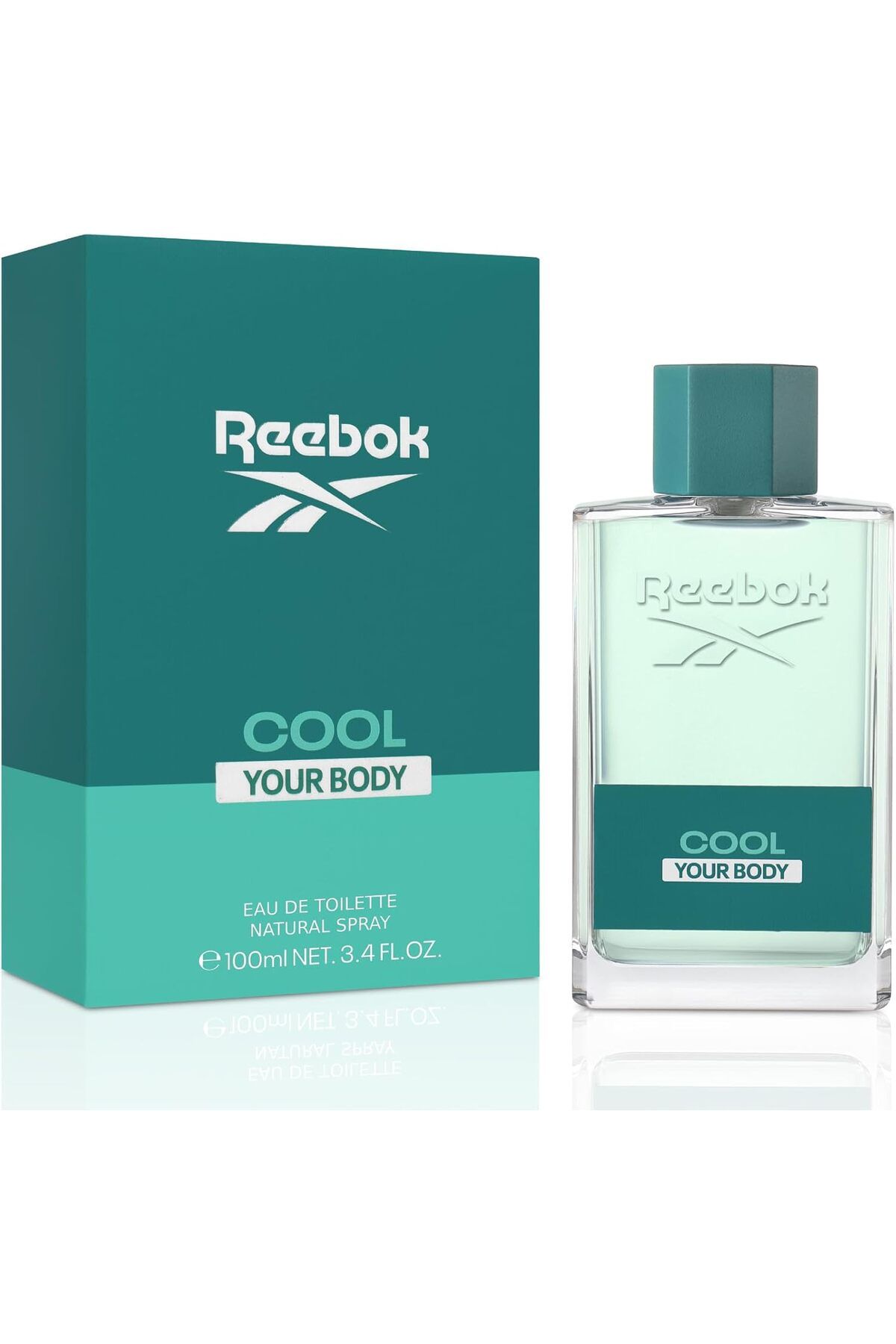Reebok-Men Cool Your Body Eau De Toilette Perfume 100ml, Green 4