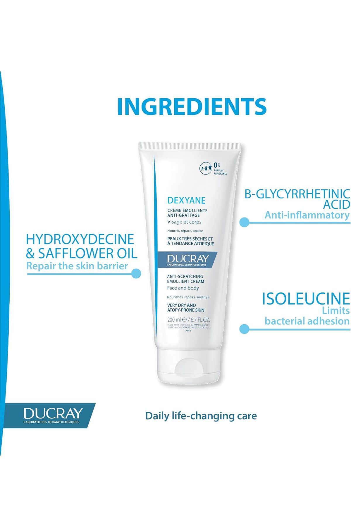 Ducray-Ducray Dexyane Anti-scratching emollient cream 200 ml 6