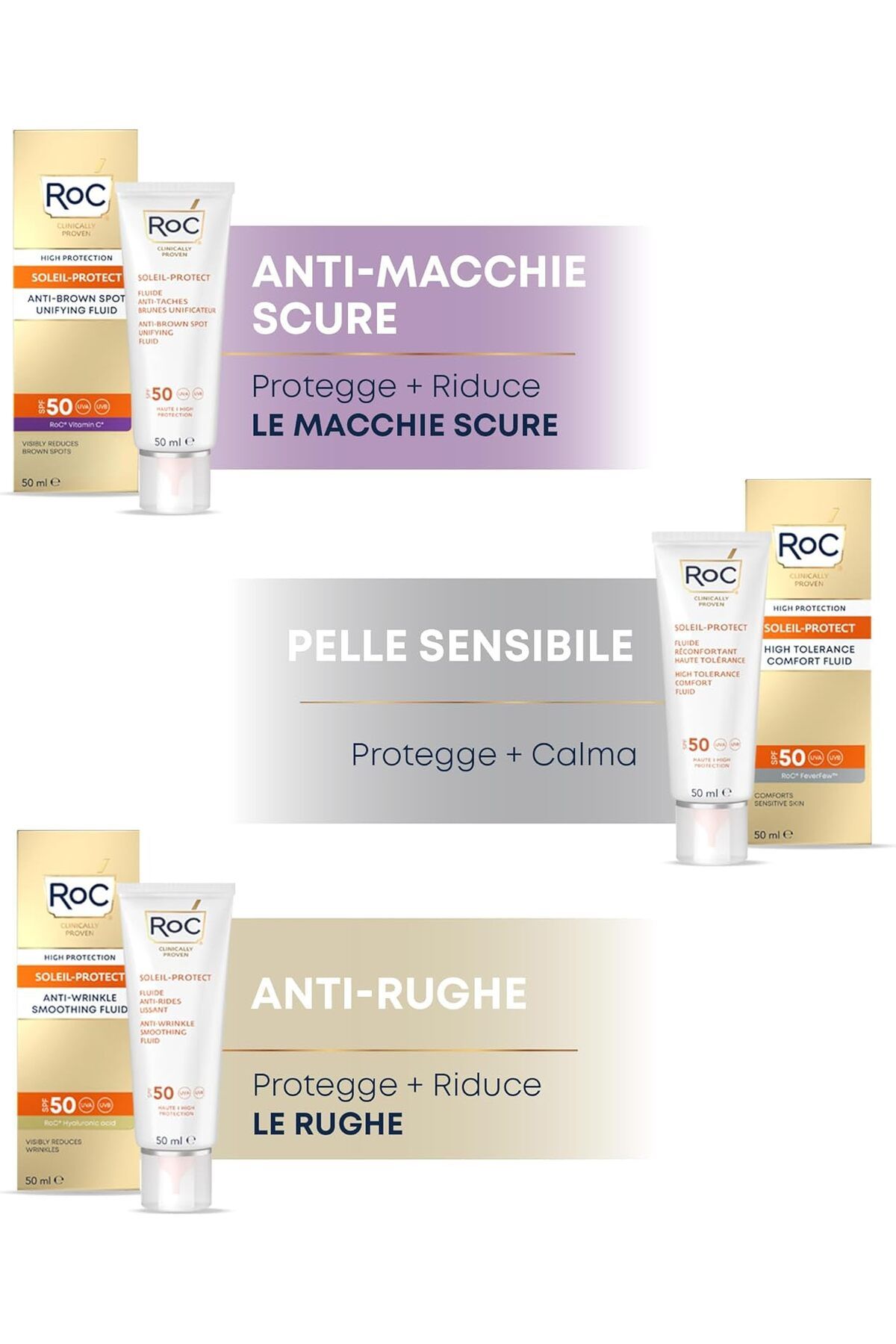 Roc-RoC Soleil-Protect Anti-Wrinkle Smoothing Fluid SPF 50 50ml 7