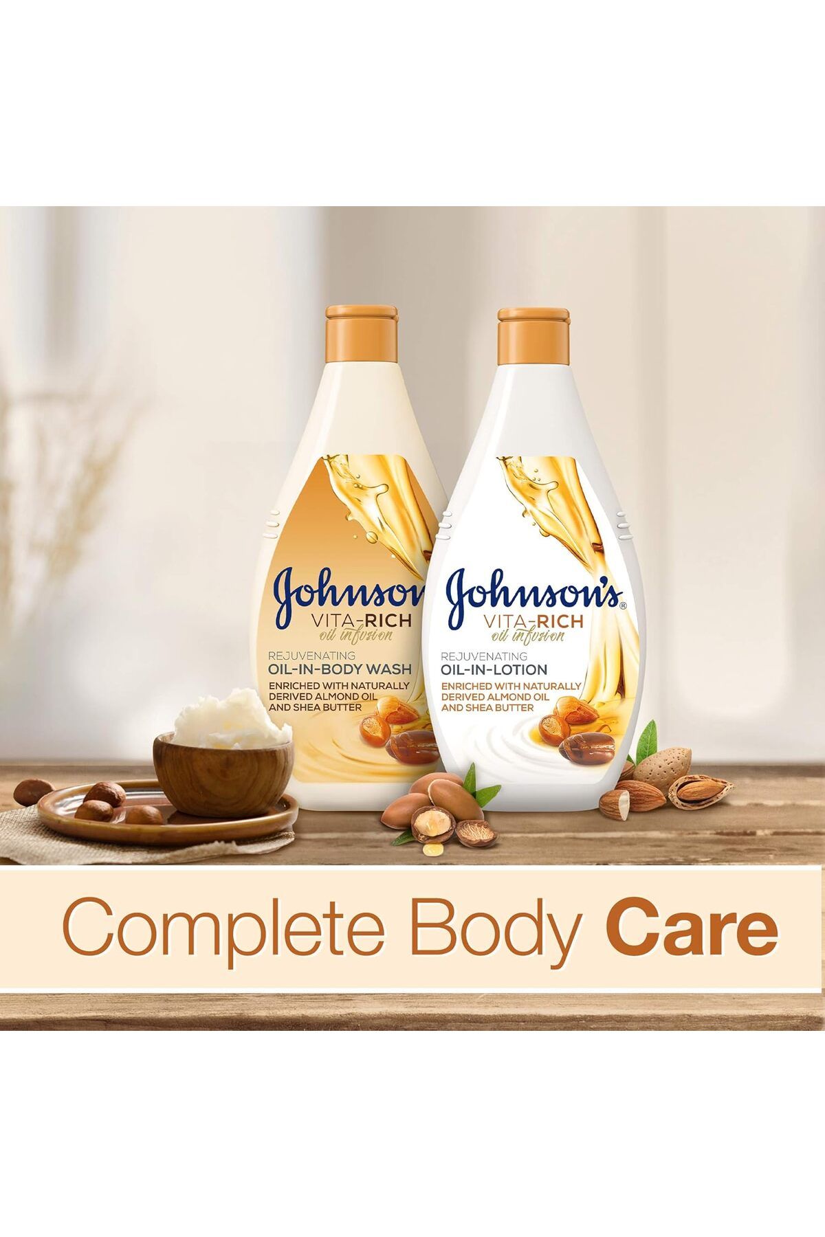 Johnson's-JOHNSON OIL-IN BODY WASH ALMOND OIL & SHEA BUTTER 250ML 8