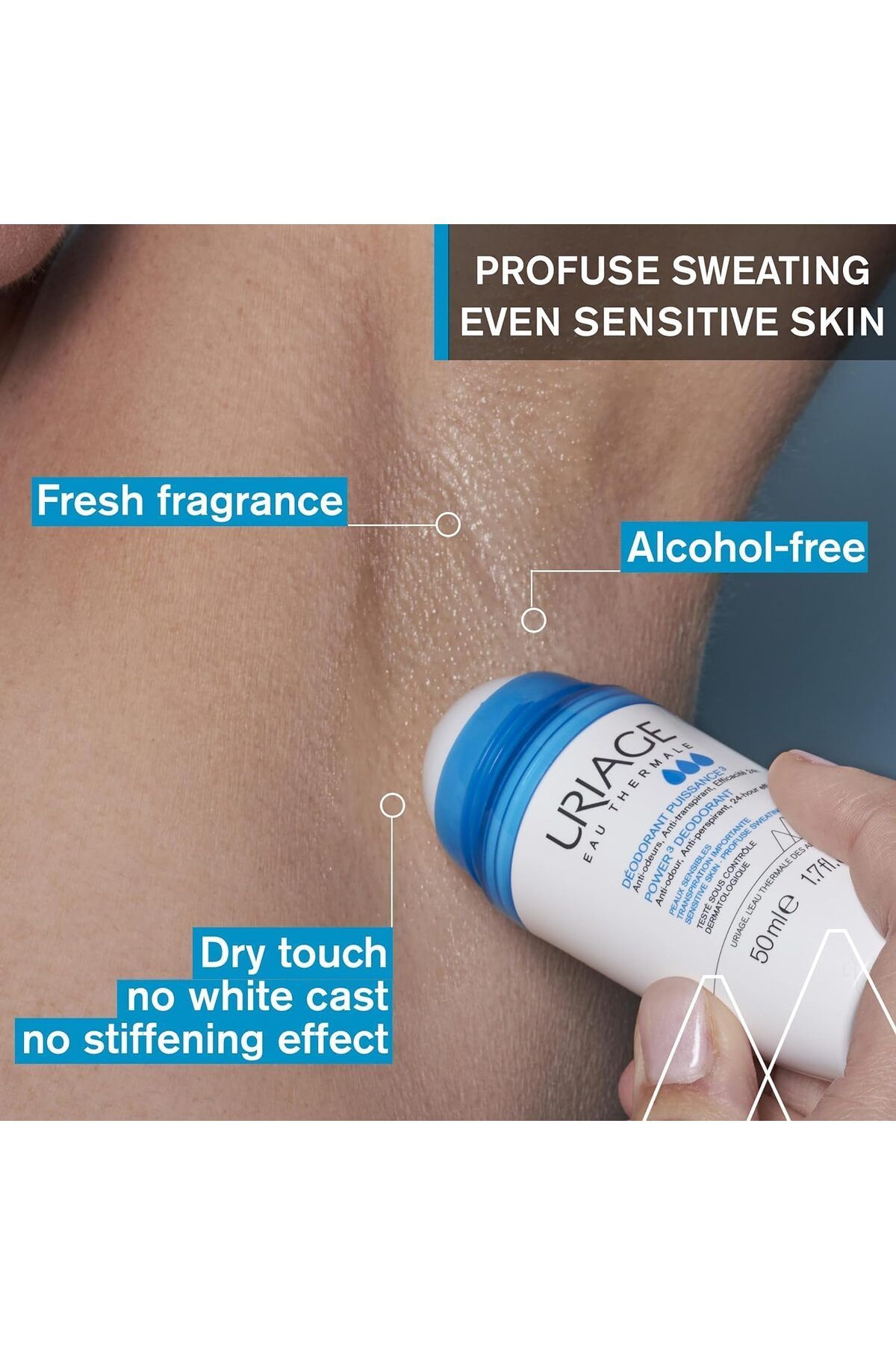 Uriage-Uriage Power 3 Roll-On Deodorant 50ml 8