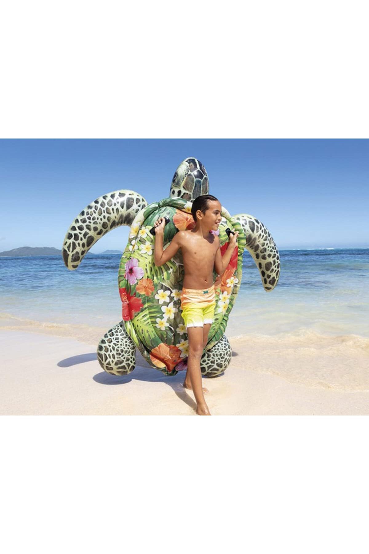 Intex-Intex Realistic Sea Turtle Ride On Float - 57555 5