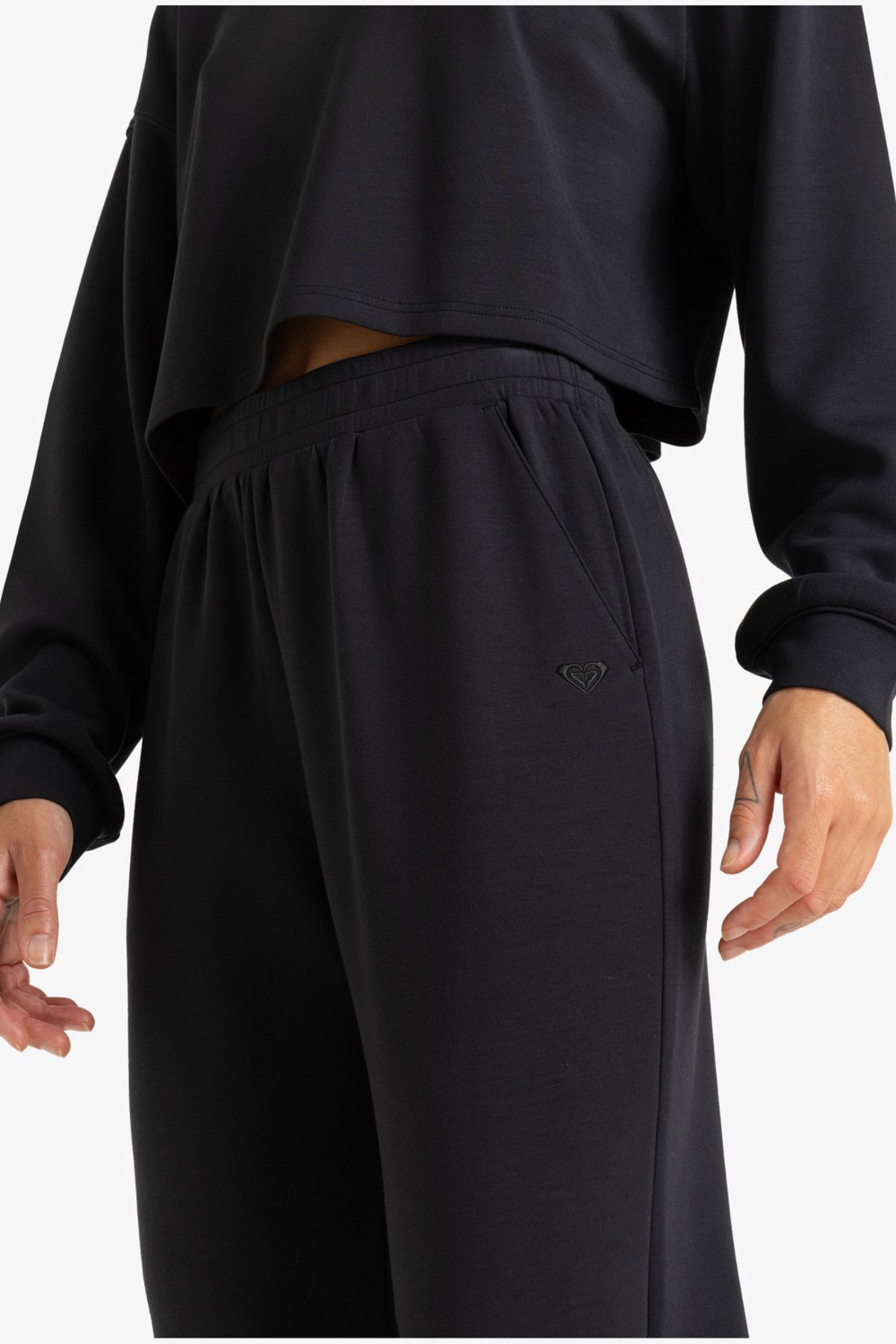 Roxy-Roxy Non-Denim-Stoff – Damenhose mit doppeltem Spread-Cut 5