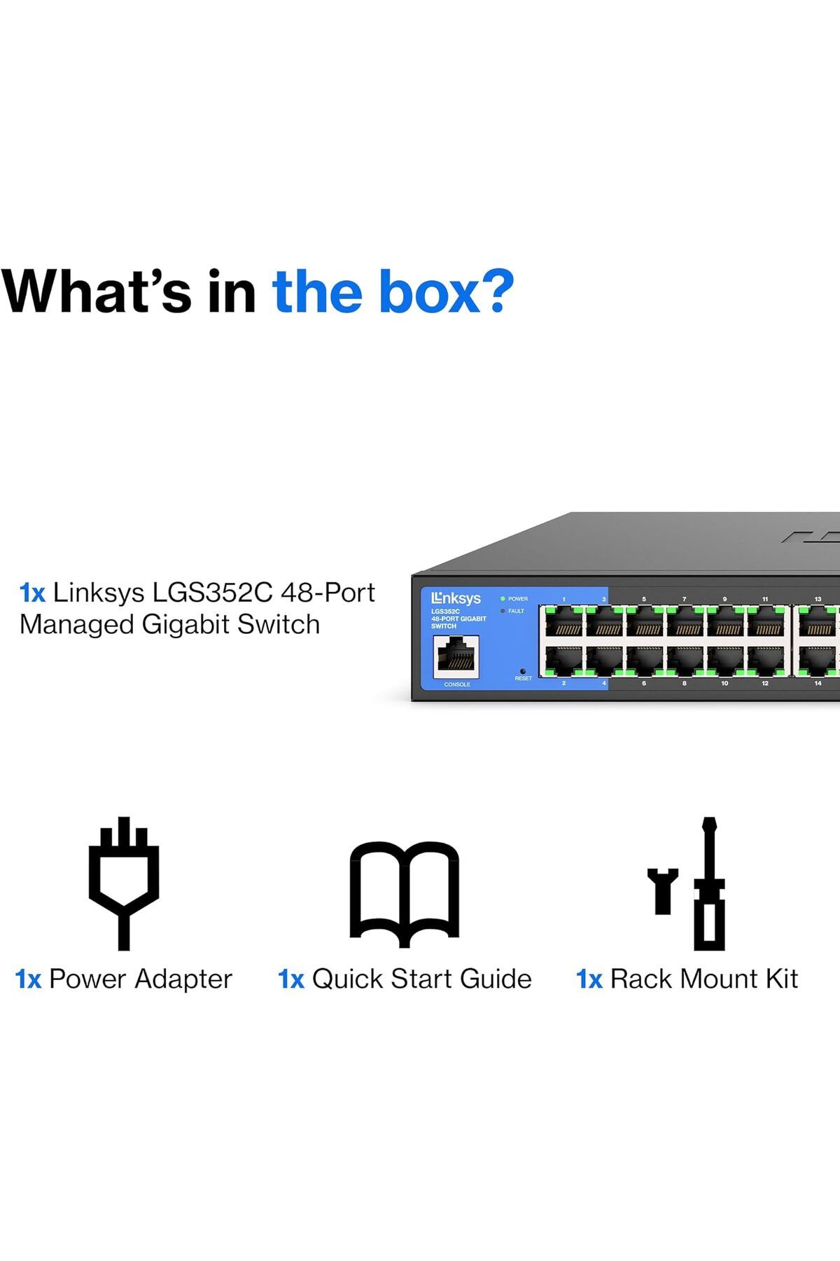 Linksys-LGS352C 48 Port Gigabit Managed Network Switch with 4 x 10G Uplink SFP+ Slots - Advanced Sec 7