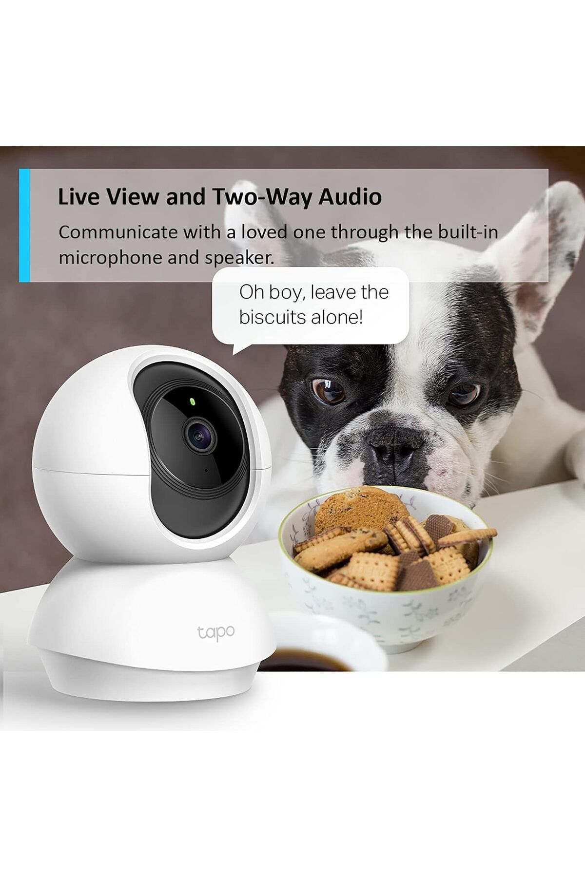 tapo-TP-Link Tapo 2K 3MP Pan Tilt Security Camera, Baby/Pet Dog AI Monitor, Smart Motion Detection & Trac 5