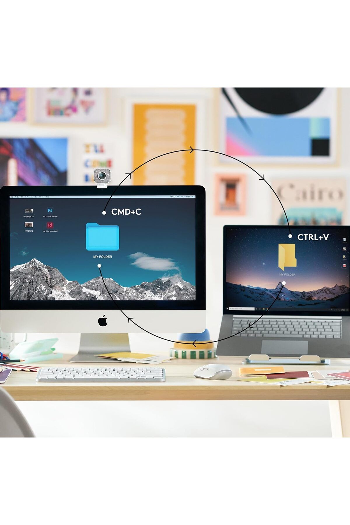 logitech-لوحة مفاتيح MX Keys Mini Minimalist اللاسلكية المضيئة، صغيرة الحجم، بلوتوث، إضاءة خلفية، USB-C، 5