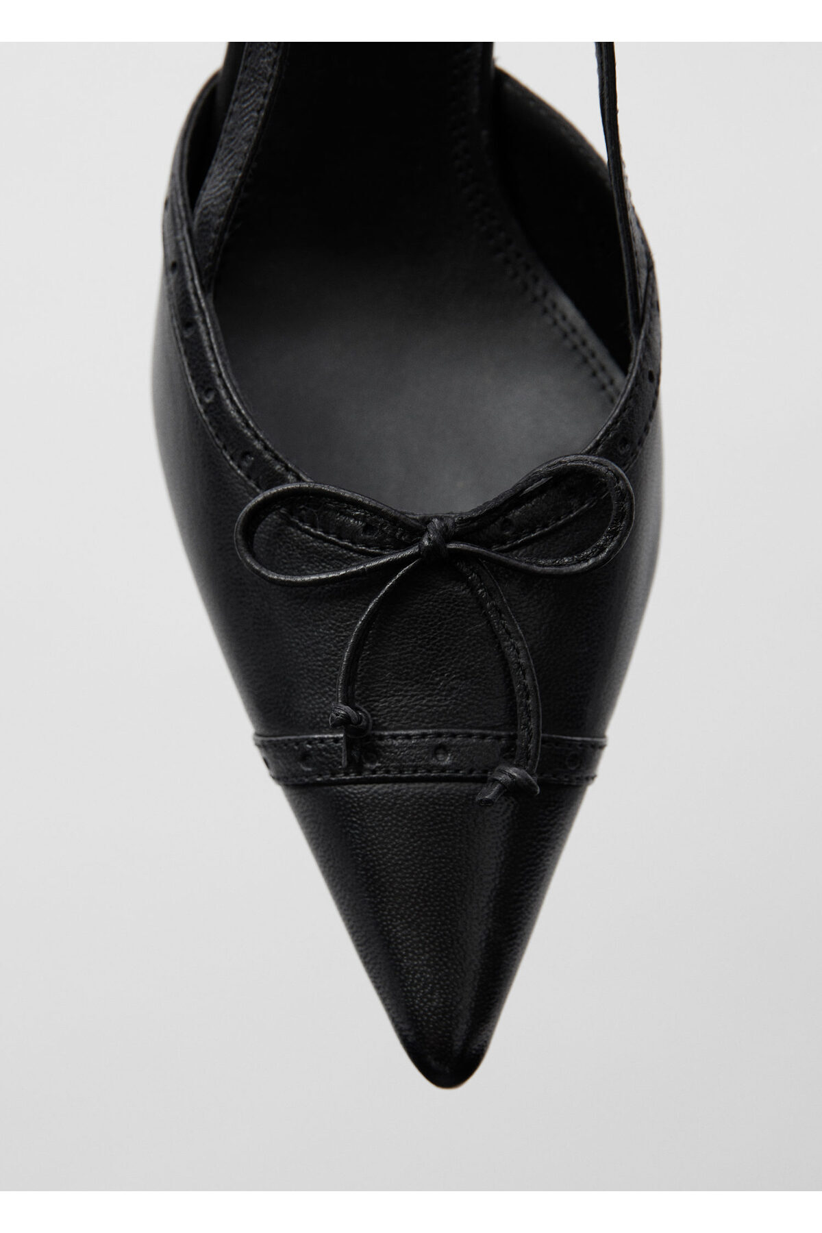 MANGO Woman-Czarne damskie klasyczne buty 67040446 4