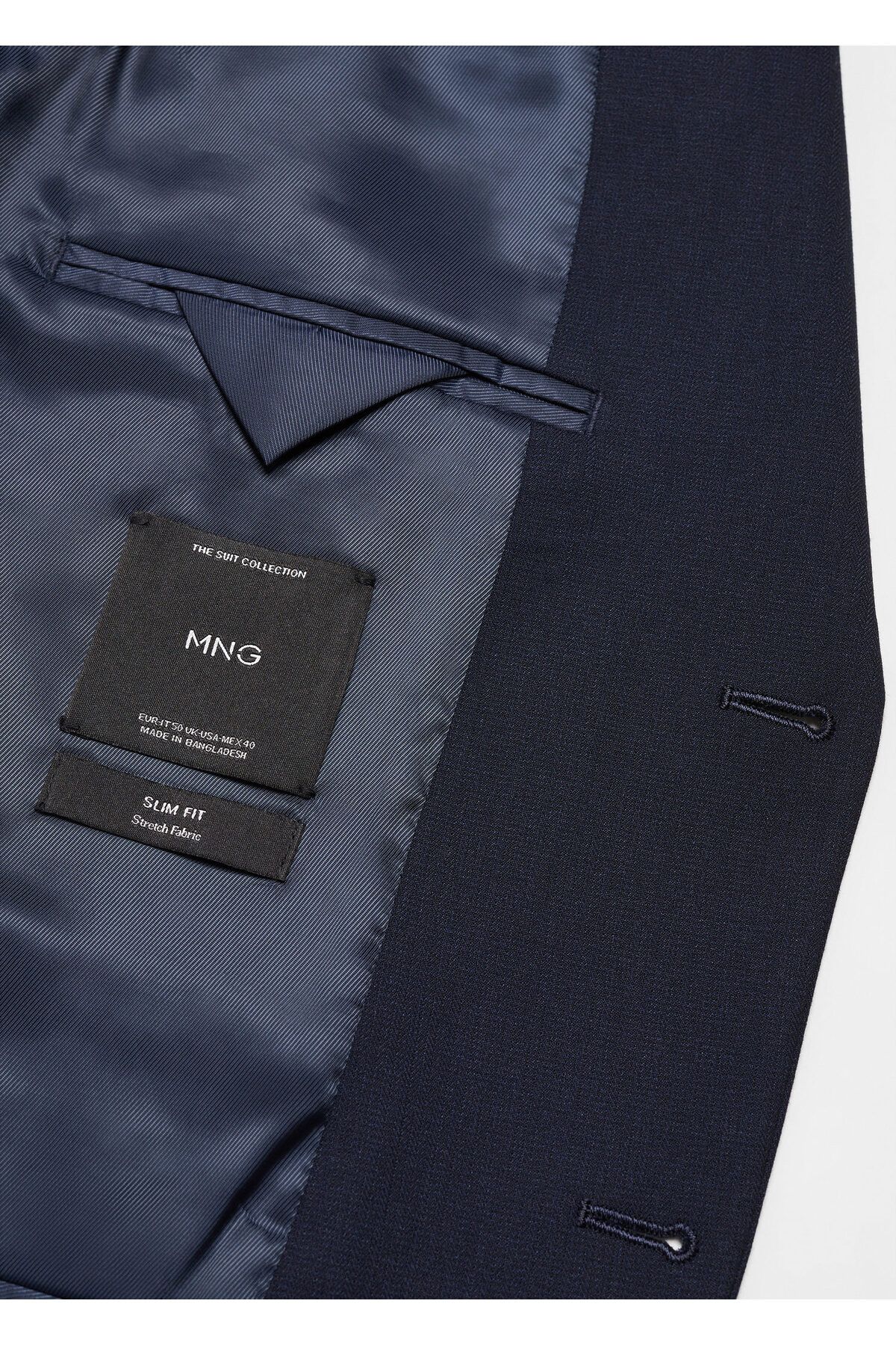 MANGO-Men's Navy Blazer Jacket 67130013 5