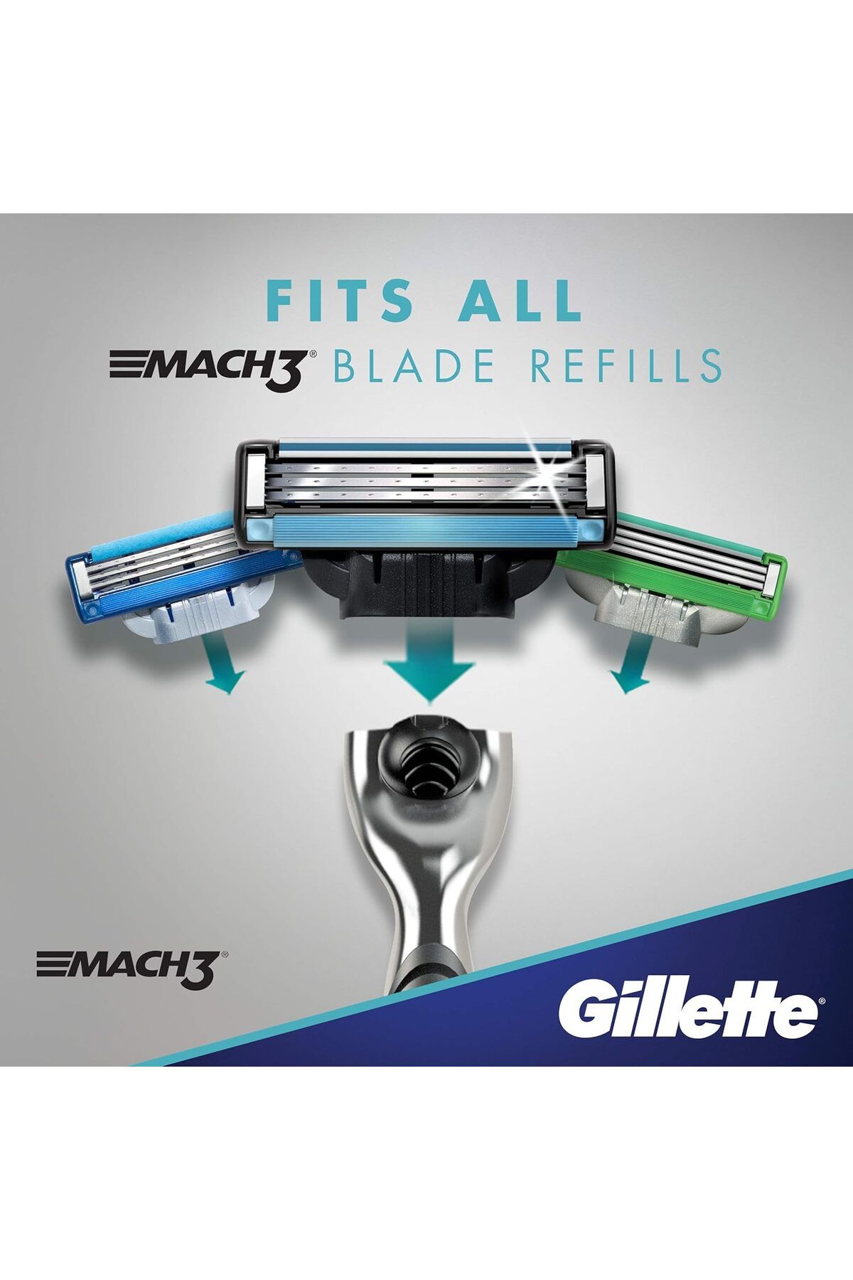 Gillette-جسم ماكينة الحلاقة Mach3 1 رأس 13