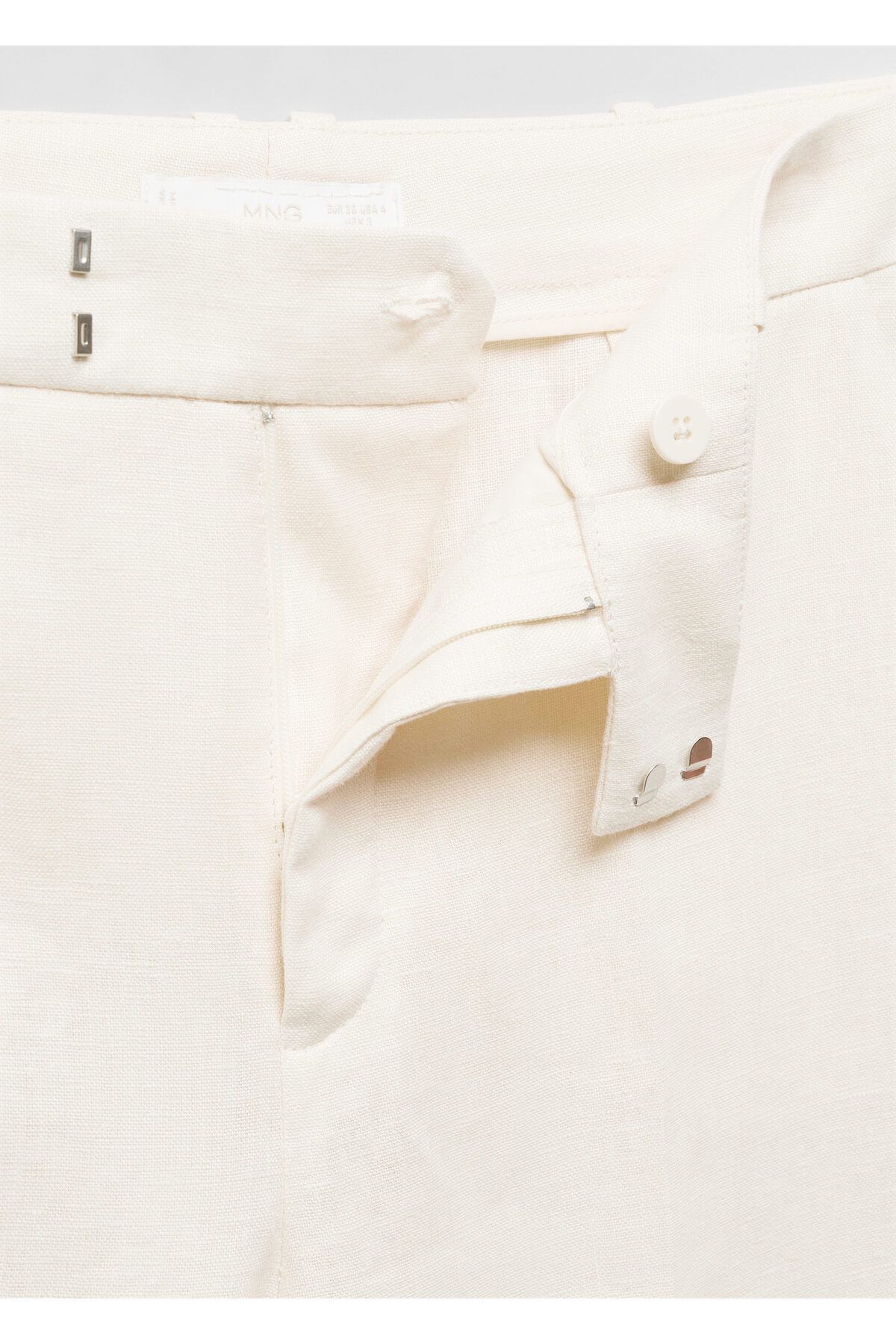 MANGO-Natural Women's Trousers 67897111 6