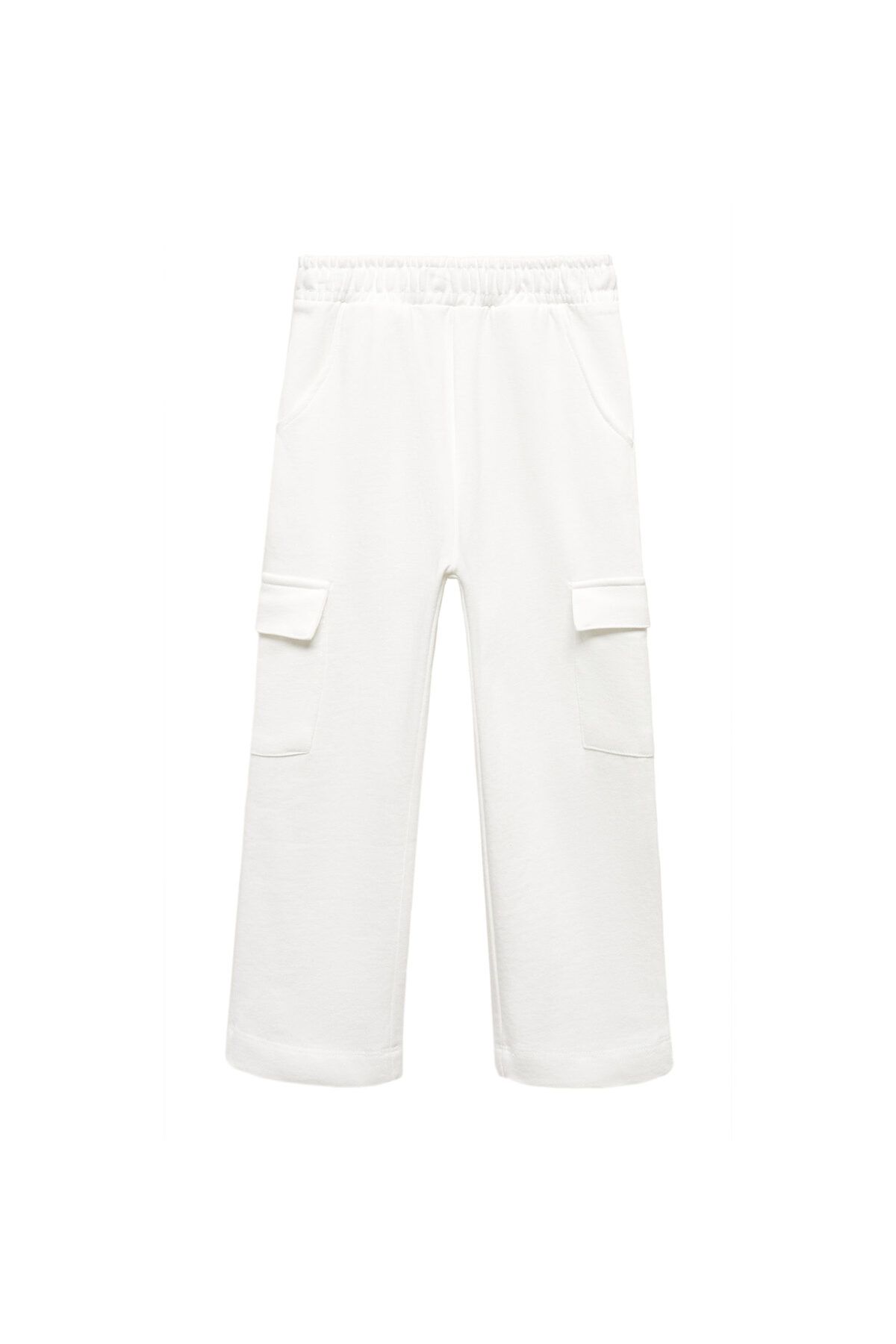 MANGO Woman-Kirik White Girls' Παντελόνι 77180386 2