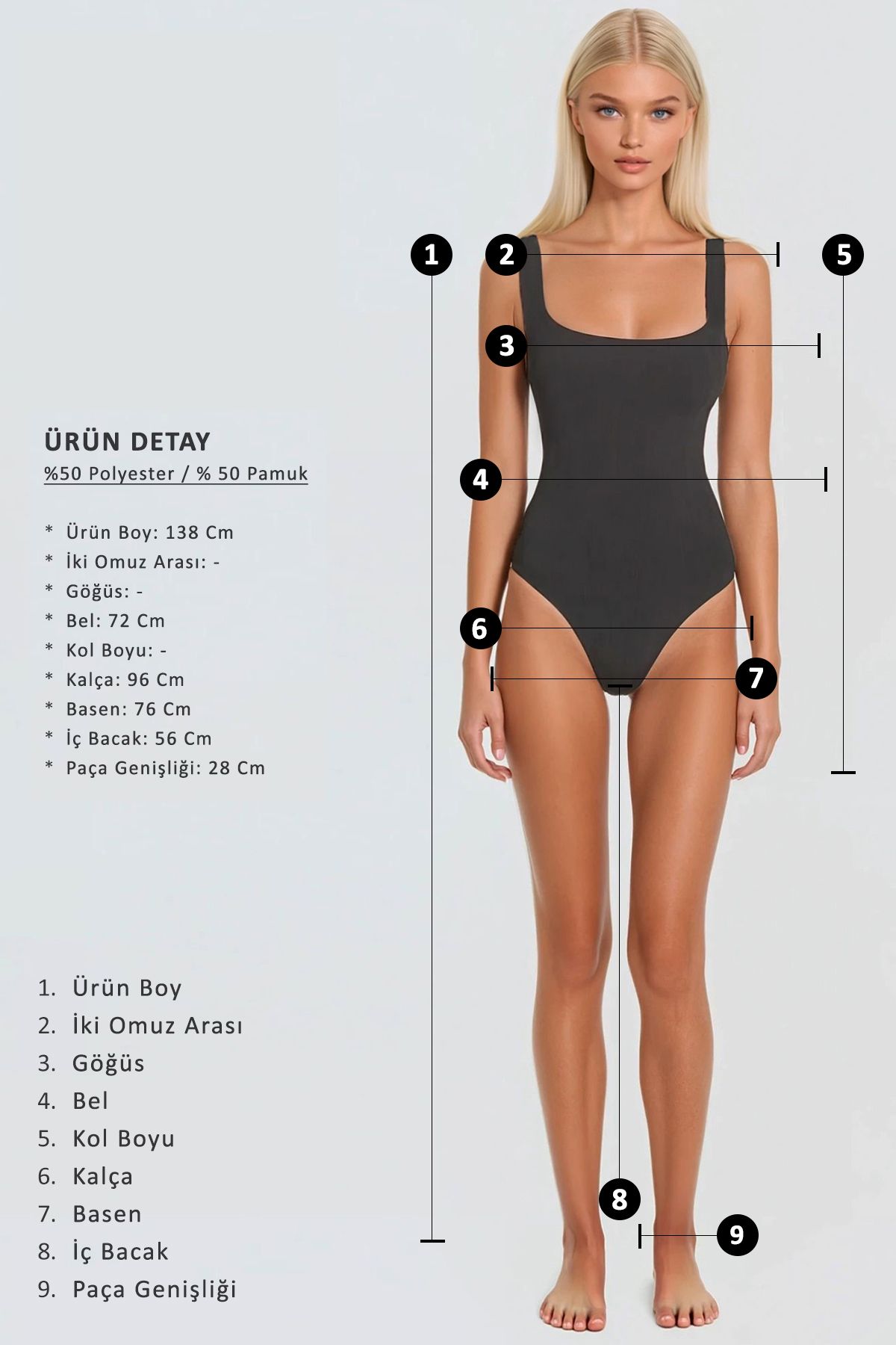 Trend Alaçatı Stili-Damen-Aerobin-Salopet-Hose ALC-X13581 mit Stone-Front-Taschen und Riemchendetail 7