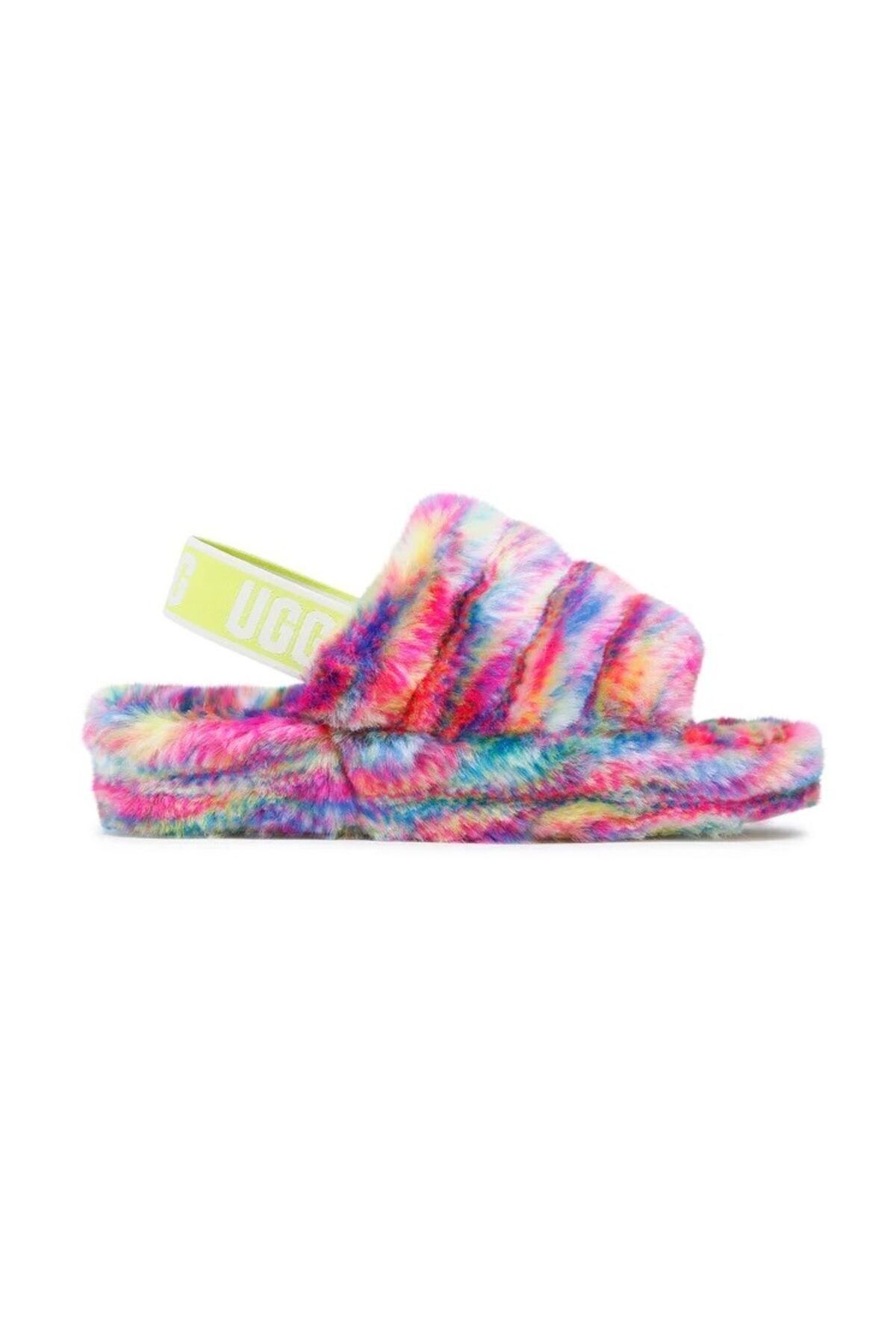 UGG-W Fluff Yeah Slippers Pixelate with Elastic Band 1125007 2