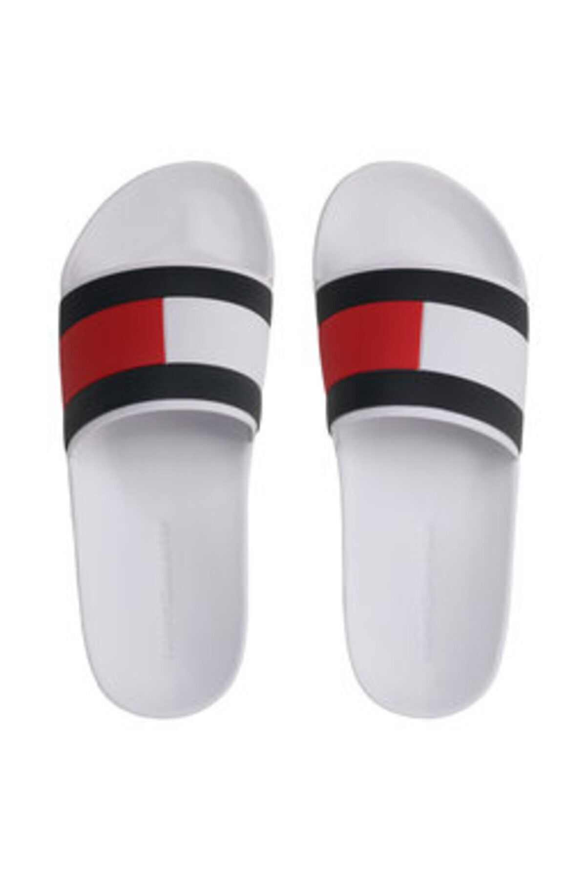 دمپایی سفید مردانه استخر پرچم هفتم لاستیک اورجینال Tommy Hilfiger