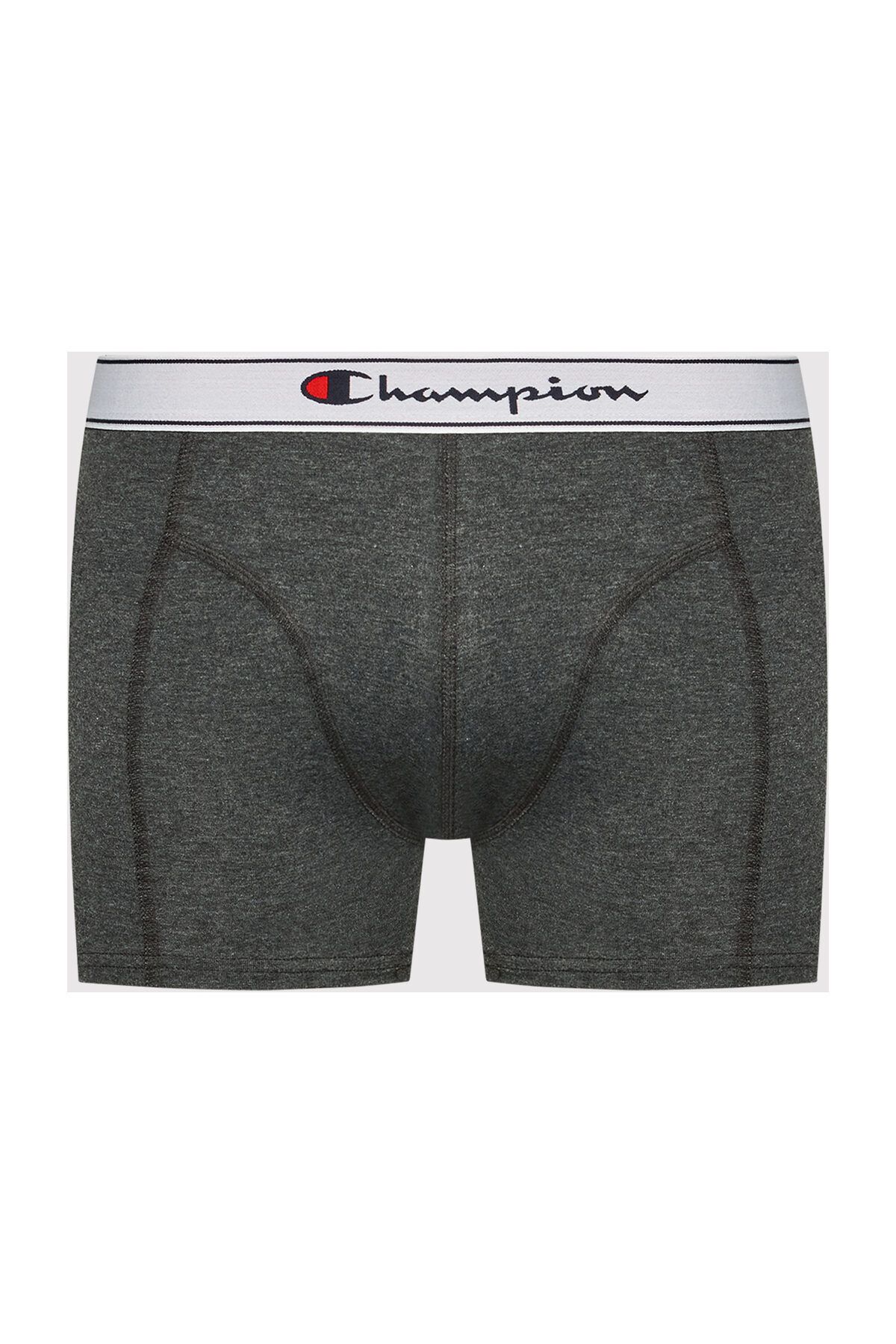 Champion-Herren Boxershorts, 2er Pack - Baumwolle, Logobund, einfarbig 3