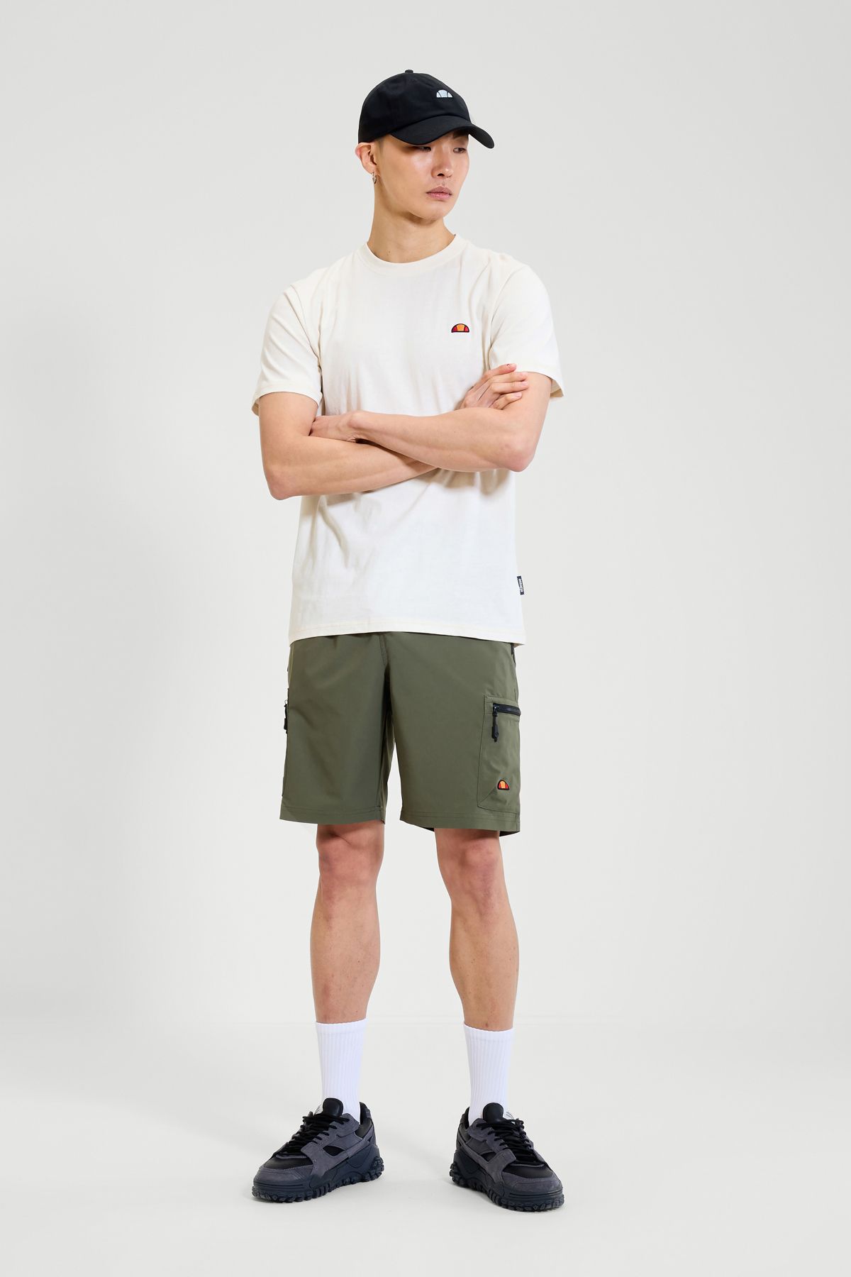 Ellesse Męska Koszulka Off White - XL