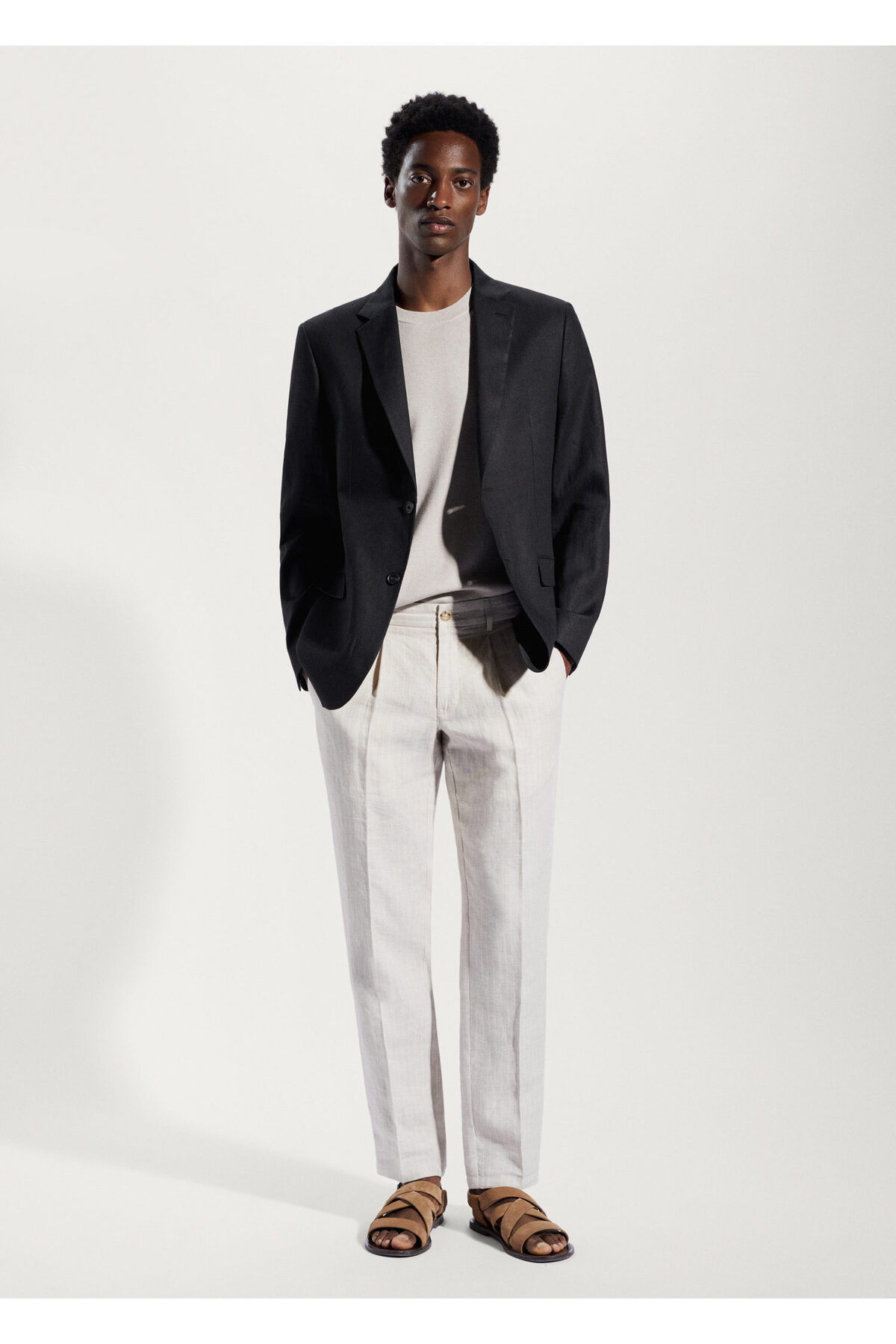 ژاکت مردانه مشکی منگو | 57930551 اورجینال - تصویر 7