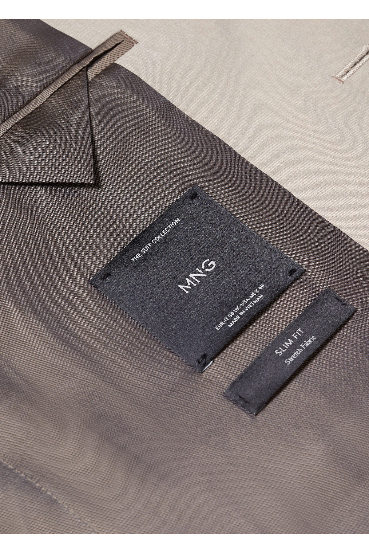 ژاکت مردانه بژ منگو | 57140550 اورجینال - تصویر 3