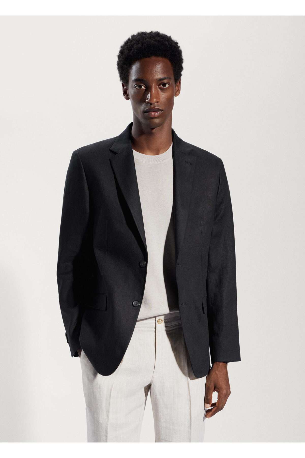 ژاکت مردانه مشکی منگو | 57930551 اورجینال - تصویر 8