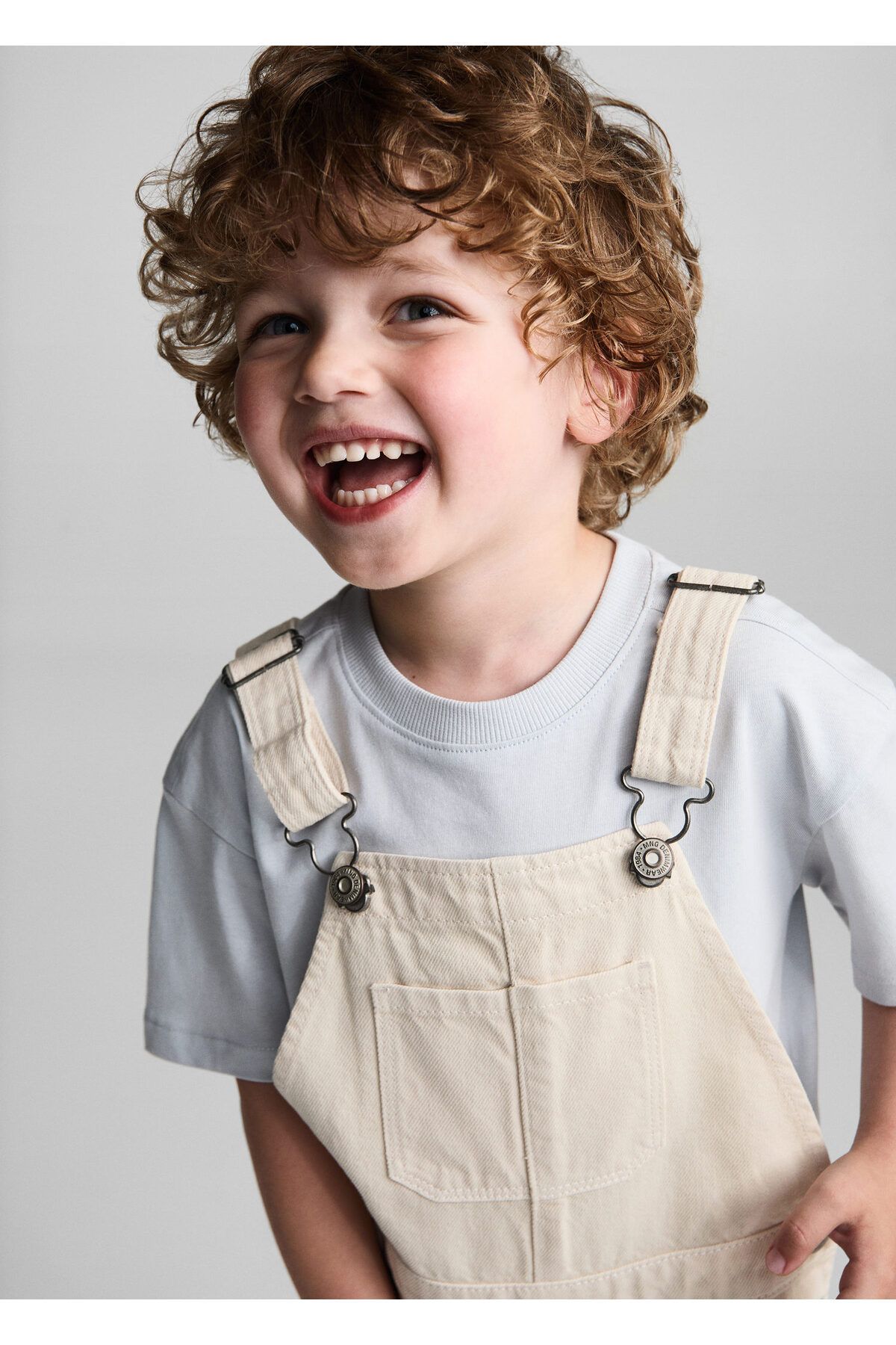 MANGO-Baby Boy Rompers - Sand 67096329 4