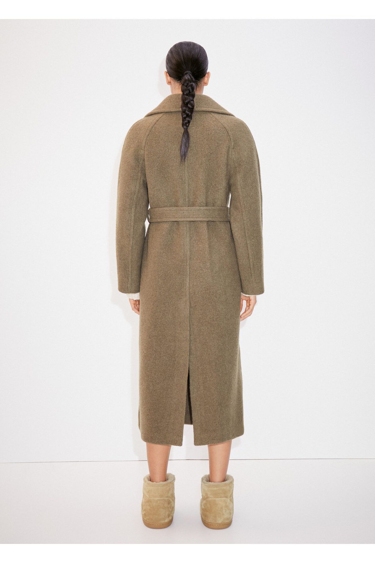 MANGO-Płaszcz damski khaki 57057745 6