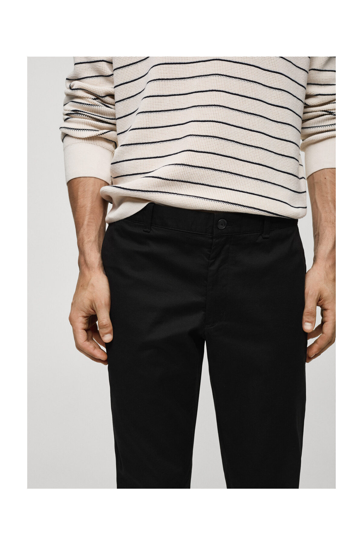 MANGO Man-Kalhoty Slim fit serge chino 3