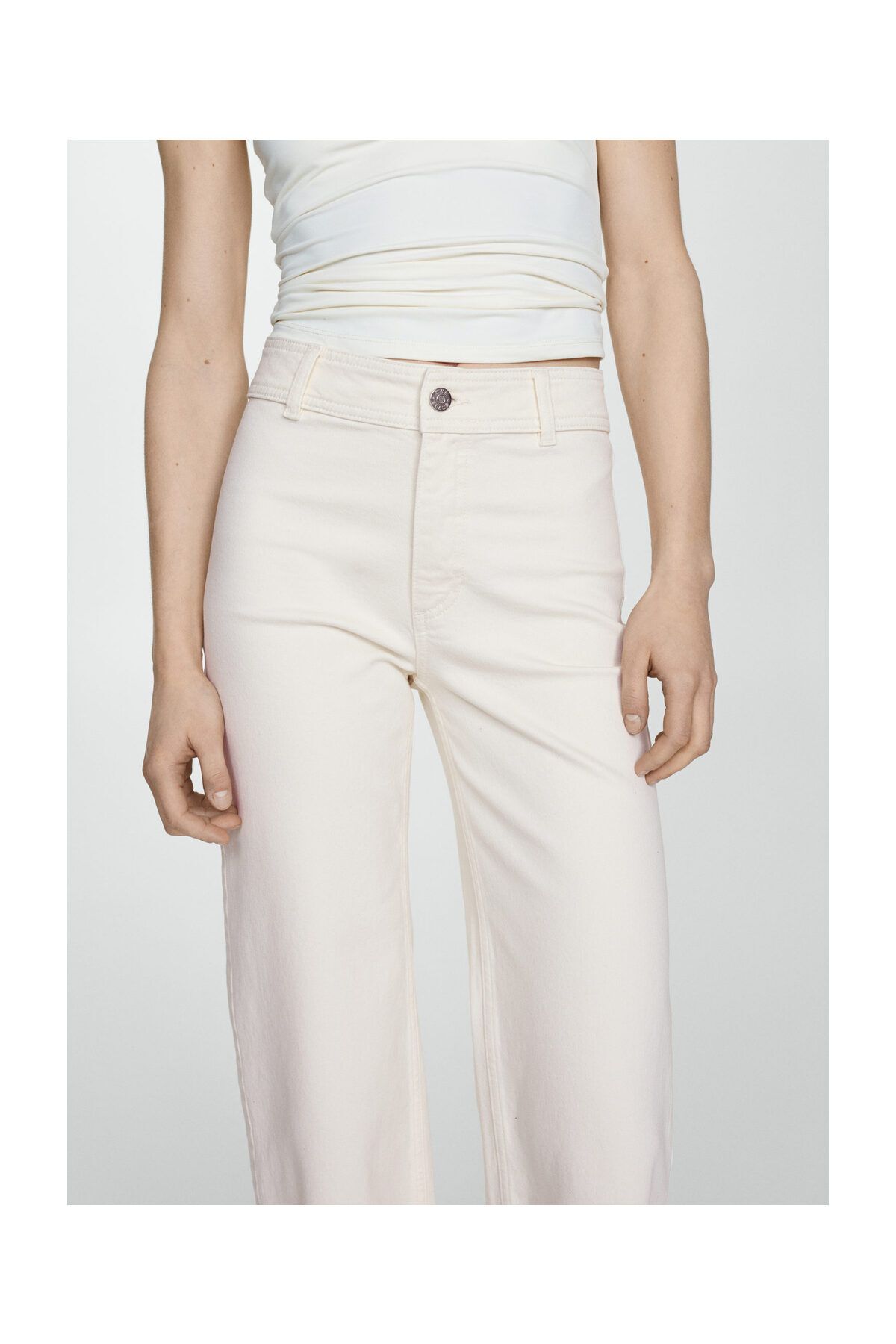 MANGO Woman-Vysoké culotte džíny Catherin 5