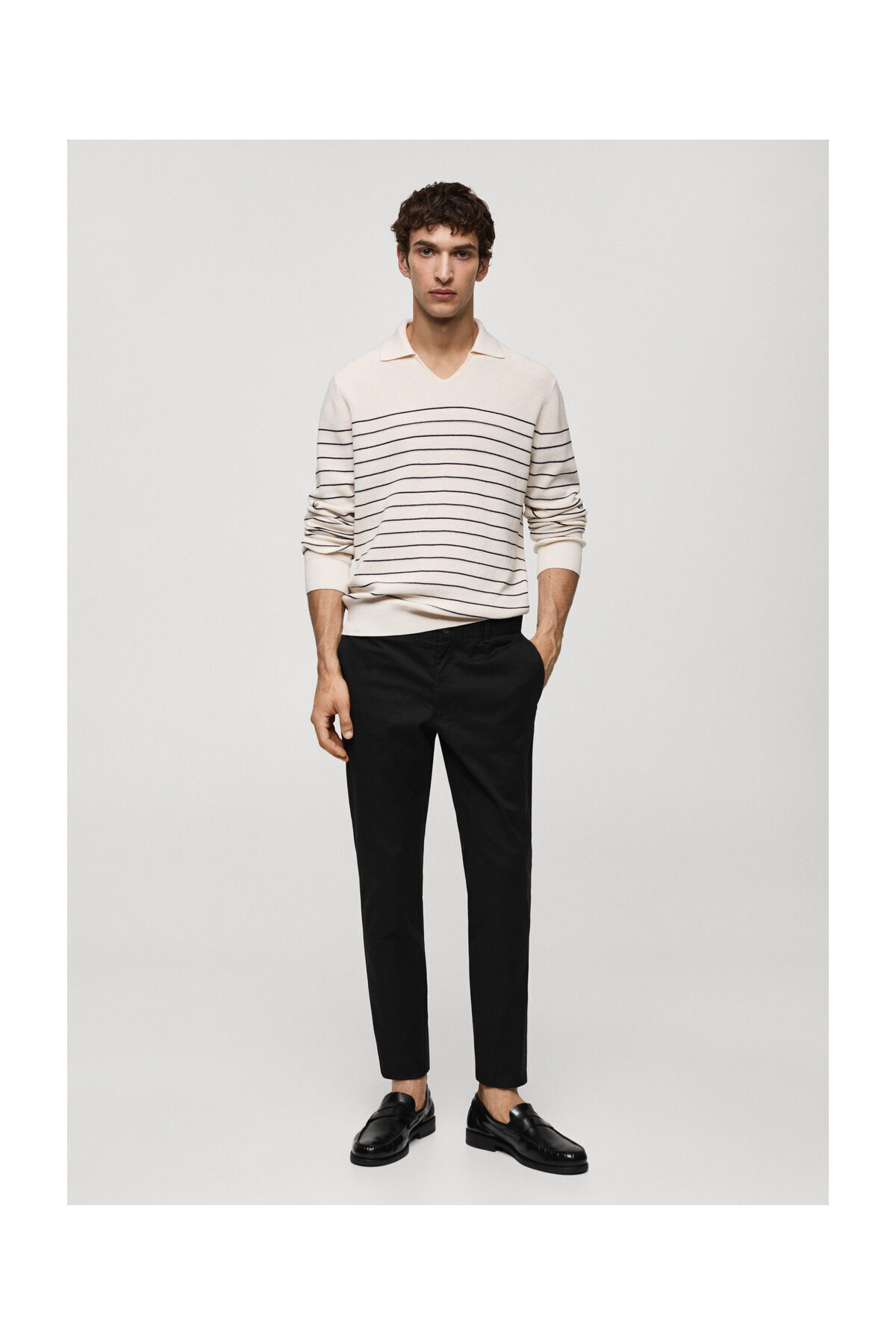 MANGO Man-Kalhoty Slim fit serge chino 8