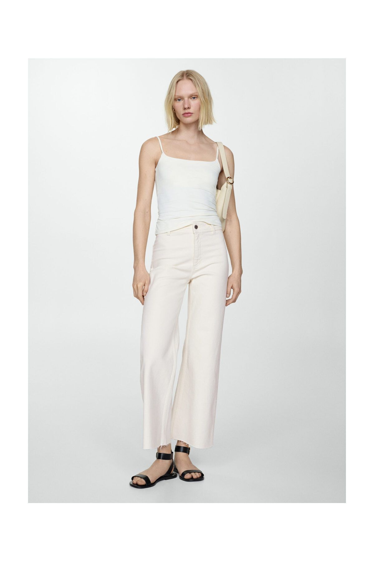 MANGO Woman-Vysoké culotte džíny Catherin 10