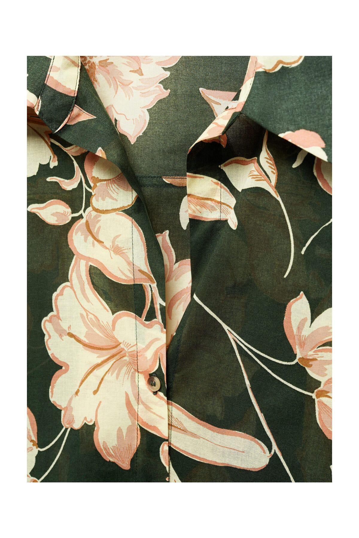 MANGO Woman-Cotton flower shirt 6
