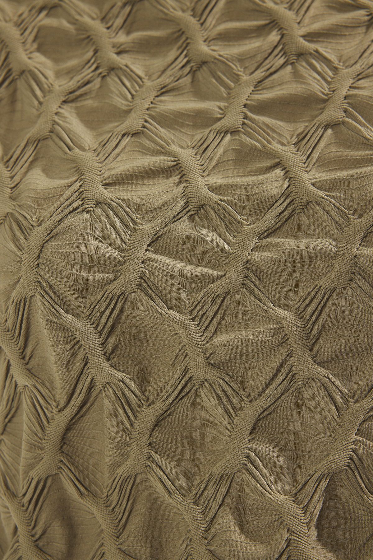 Trendyol Collection-Dehnbare, strukturierte Strickbluse in Khaki – reguläre Passform TWOSS25BZ00268 3