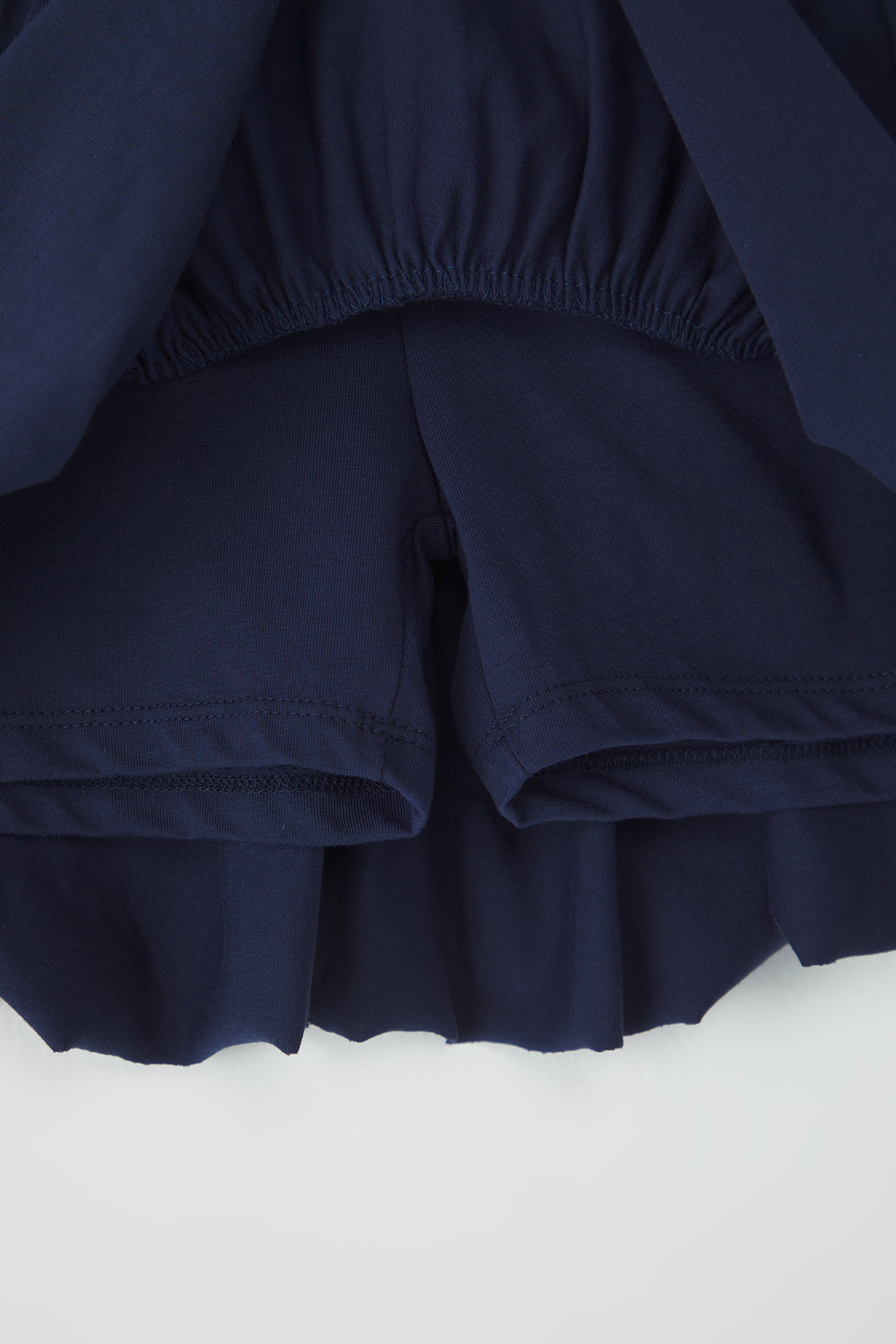 Trendyolmilla  Lacivert Eteği Fırfırlı Mini Esnek Örme Etek TWOSS25ET00086 - Görsel 7