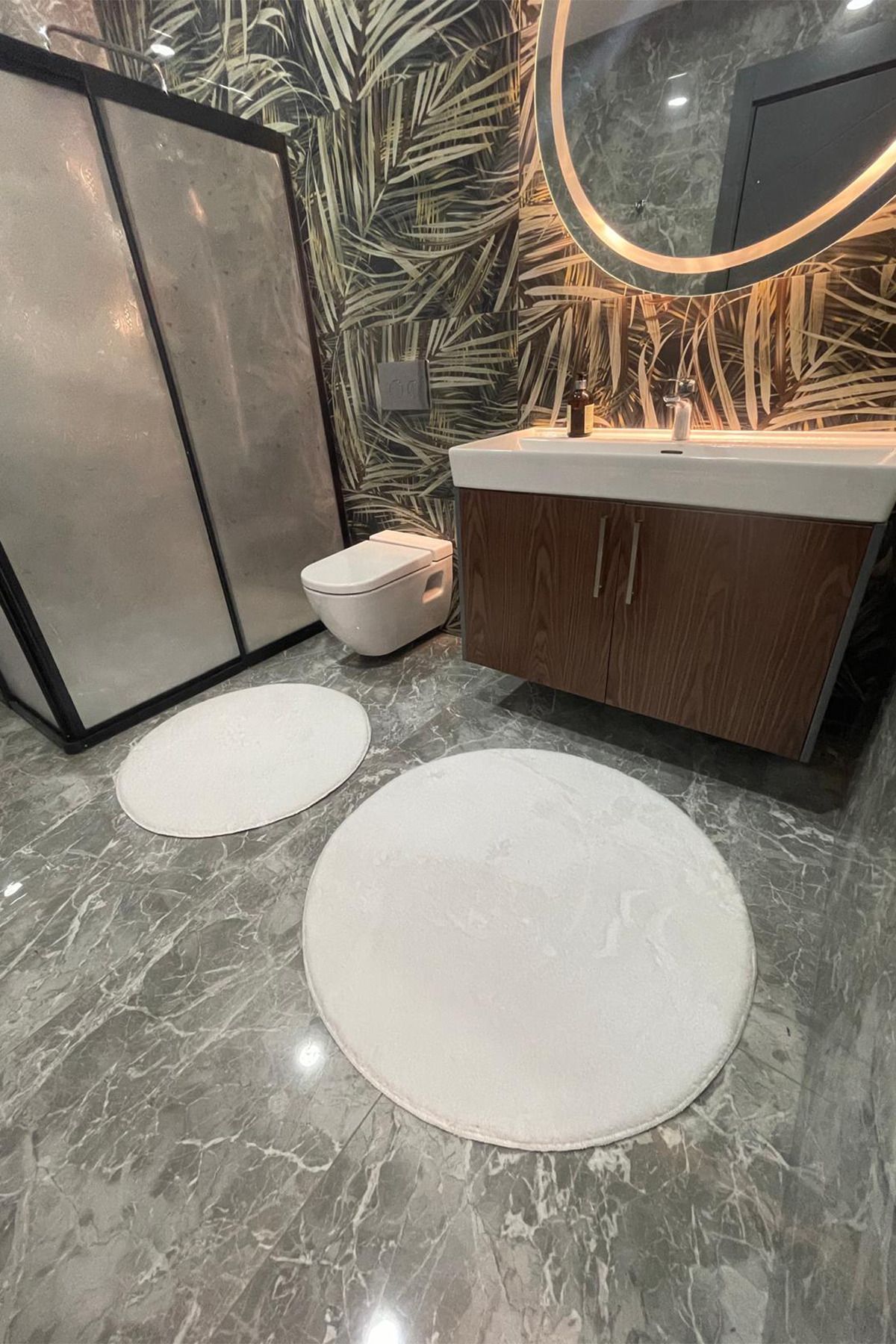 tropikal home-ΣΕΤ ΣΤΡΟΓΓΥΛΟ ΣΤΡΟΓΓΥΛΟ ΣΕΤ ΤΑΙΝΙΑ ΜΠΑΝΙΟΥ ΚΑΘΙΣΤΙΚΟ 80Χ80 ΚΑΙ 100Χ100 2
