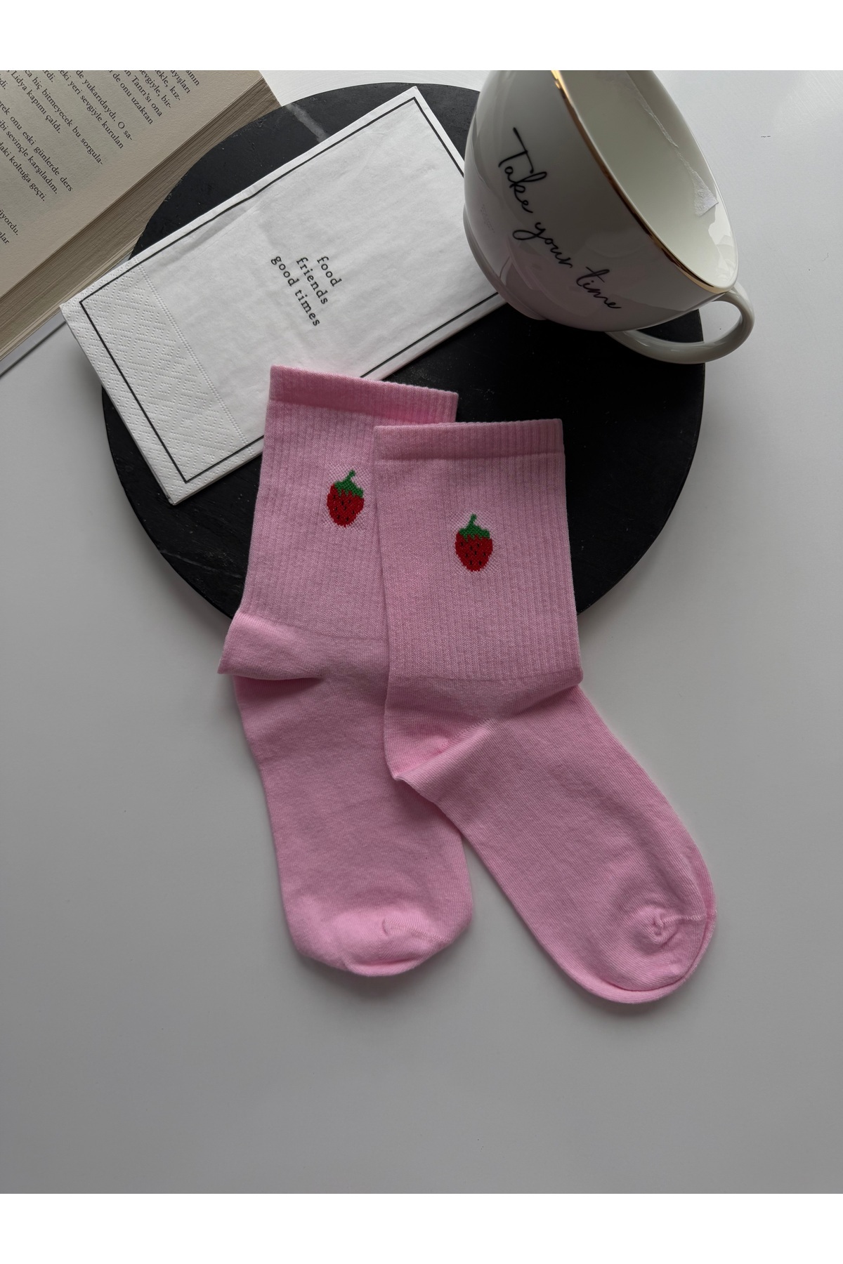 Meyve Desenli 2 Çift Unisex Soket Çorap Seti — görsel 6 · TYBSG83Z3FDQ6IMH71