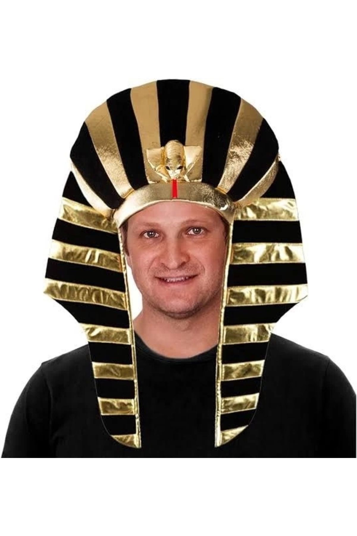 No8 Home-Egyptian Tutankamon Hat with Cobra Snake Figure 3